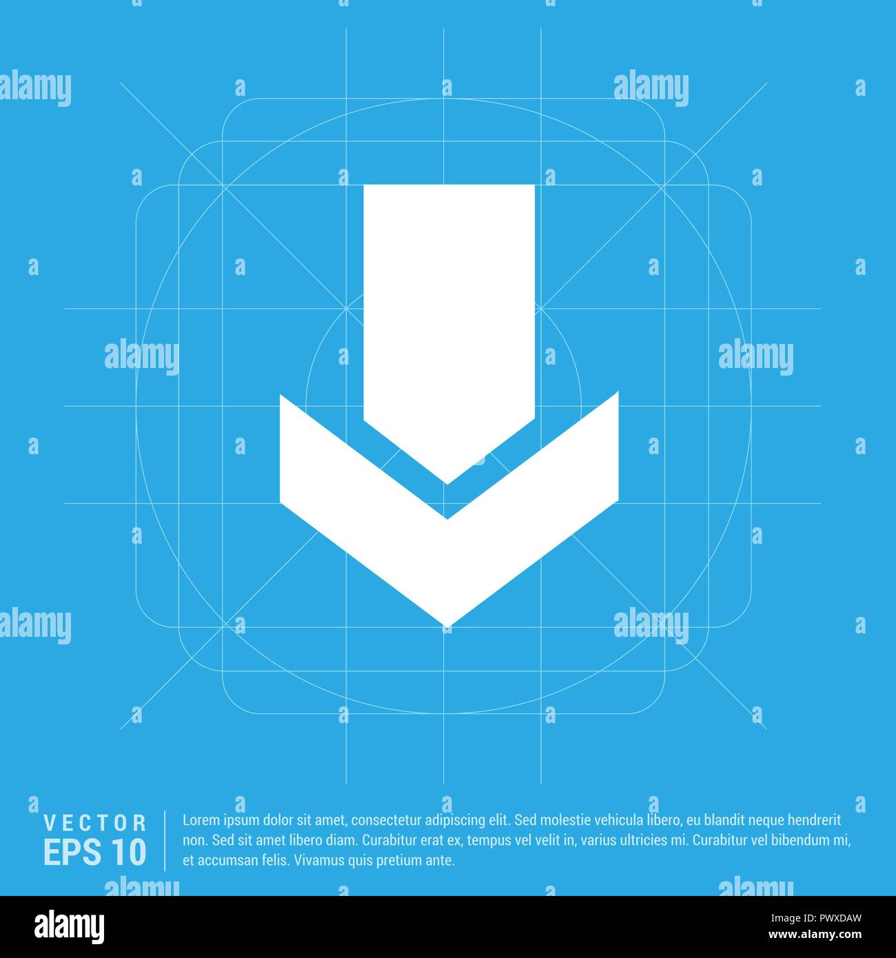 down-arrow-icon-stock-vector-image-art-alamy