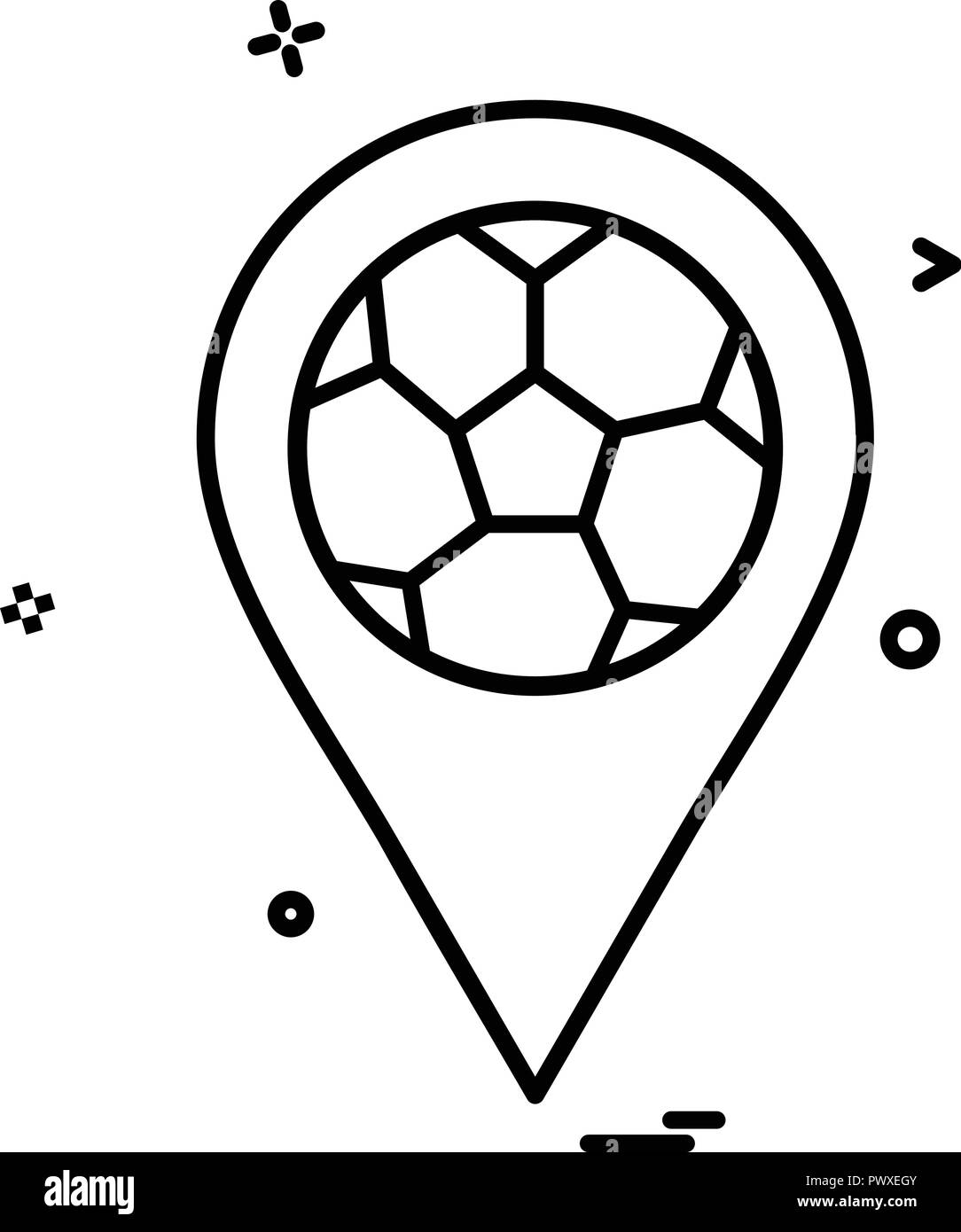 map football icon vector design Stock Vector