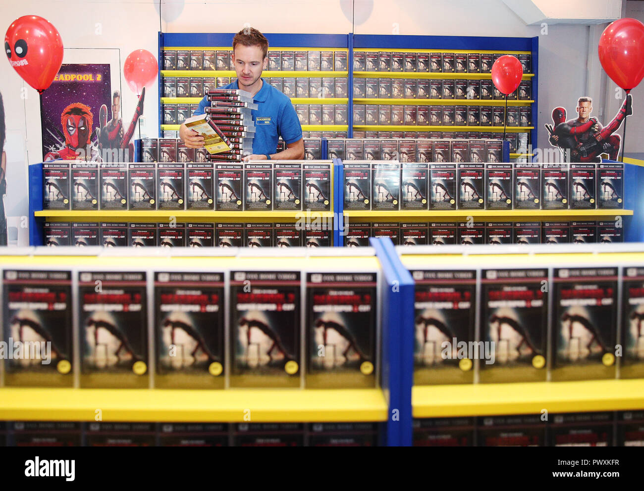 Be Kind Rewind... Fans flock to a new Blockbuster Video pop-up in  Shoreditch. The store has opened up for two days only in celebration of the  Blu-ray and DVD release of Deadpool