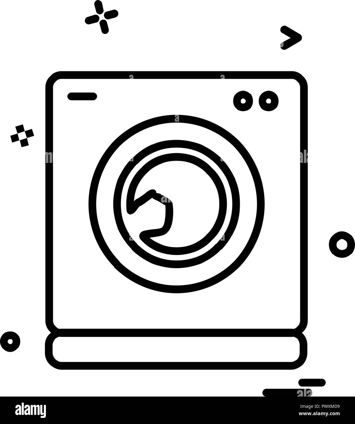 Washing Machine Black and White Stock Photos & Images - Alamy