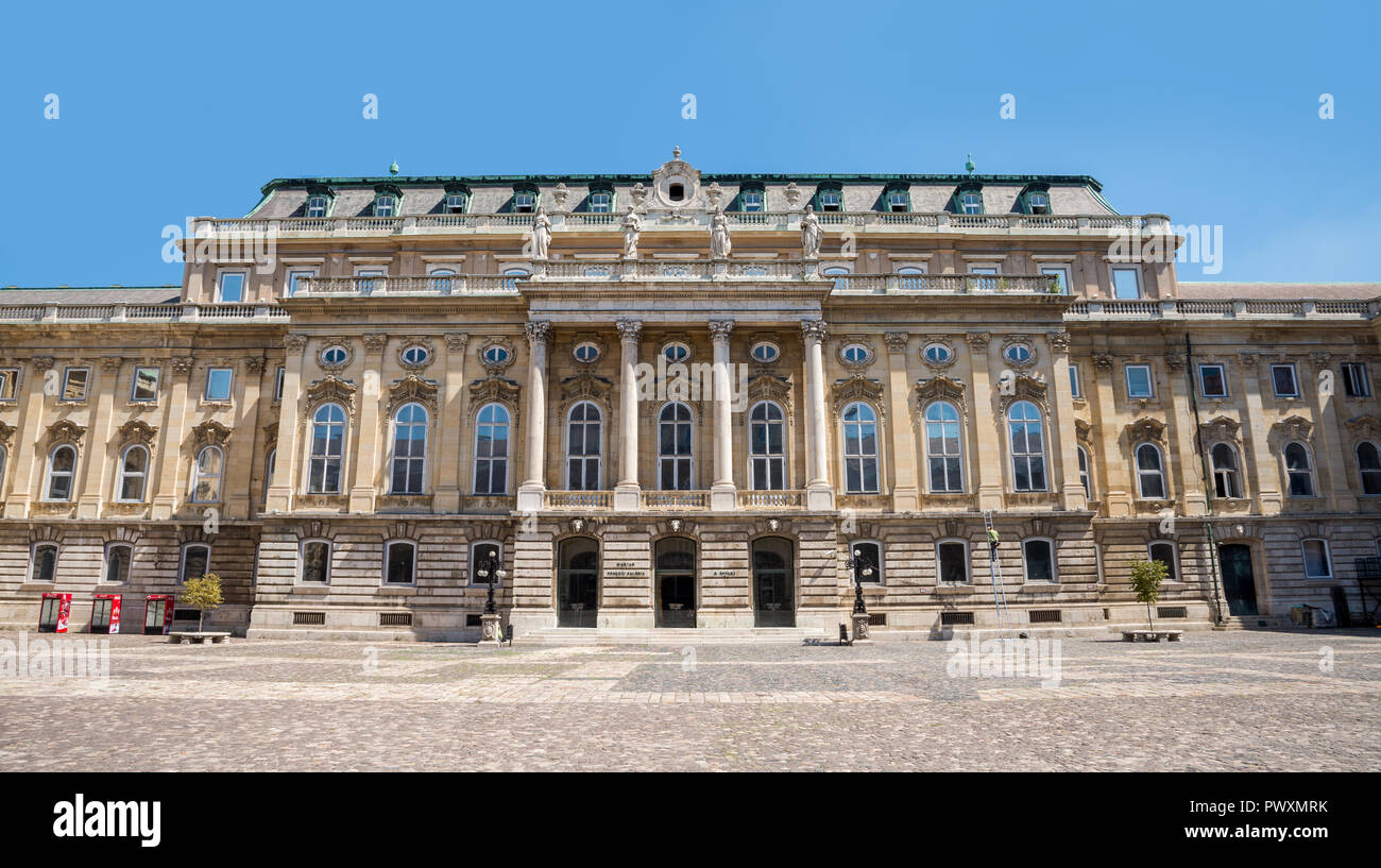 Budapest, Hungary - 7 august 2018: architecture of The Buda Castle ...