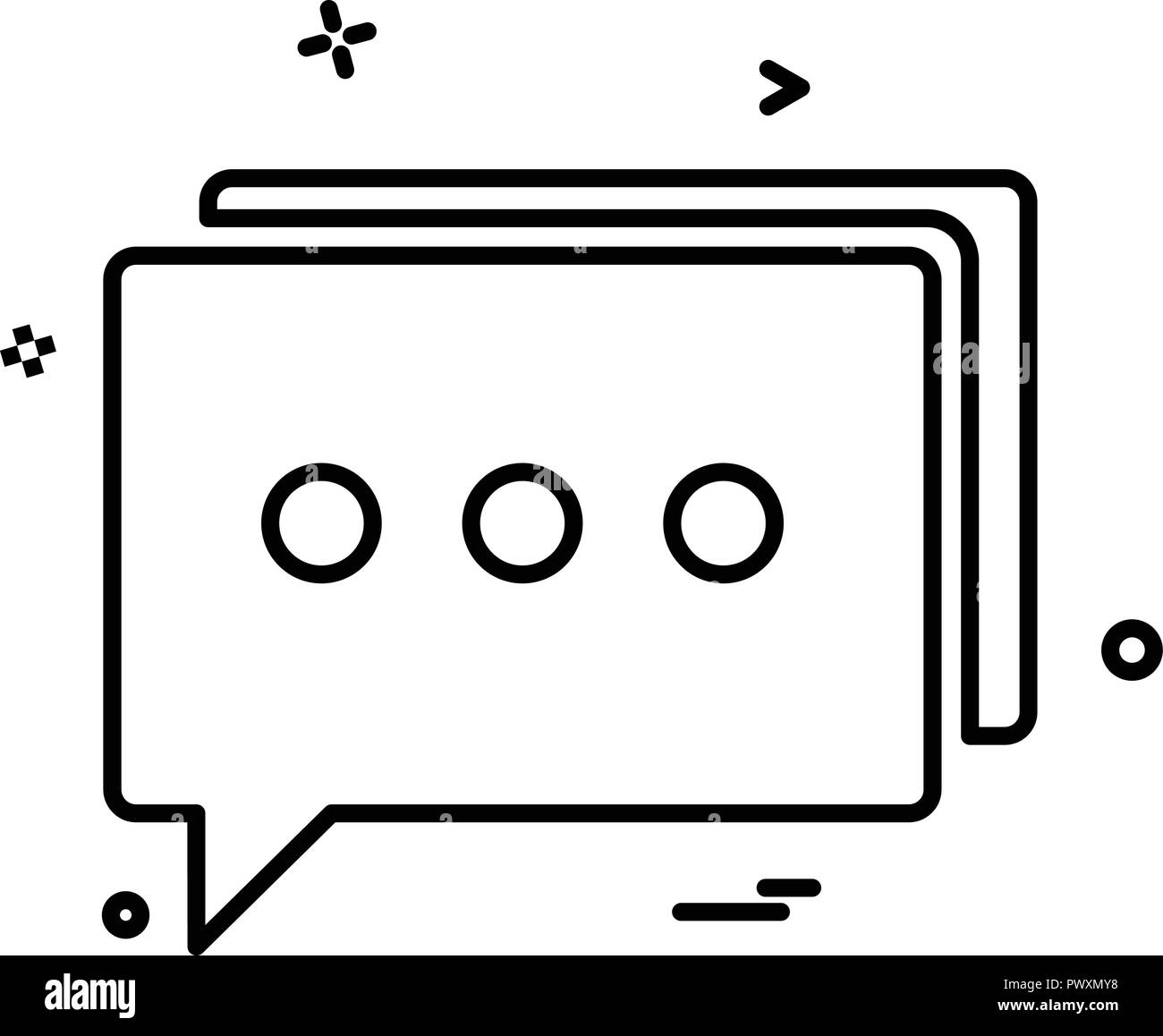 Message icon design vector Stock Vector Image & Art - Alamy