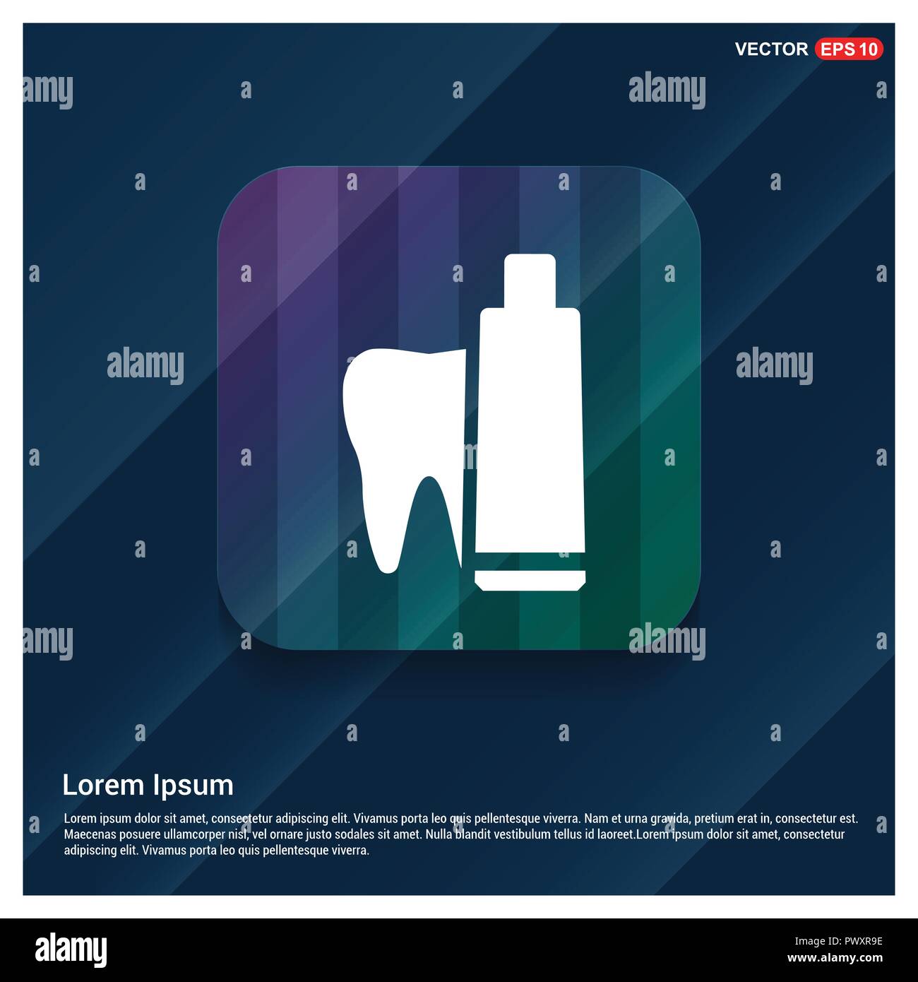 toothpaste and tooth icon Stock Vector Image & Art - Alamy