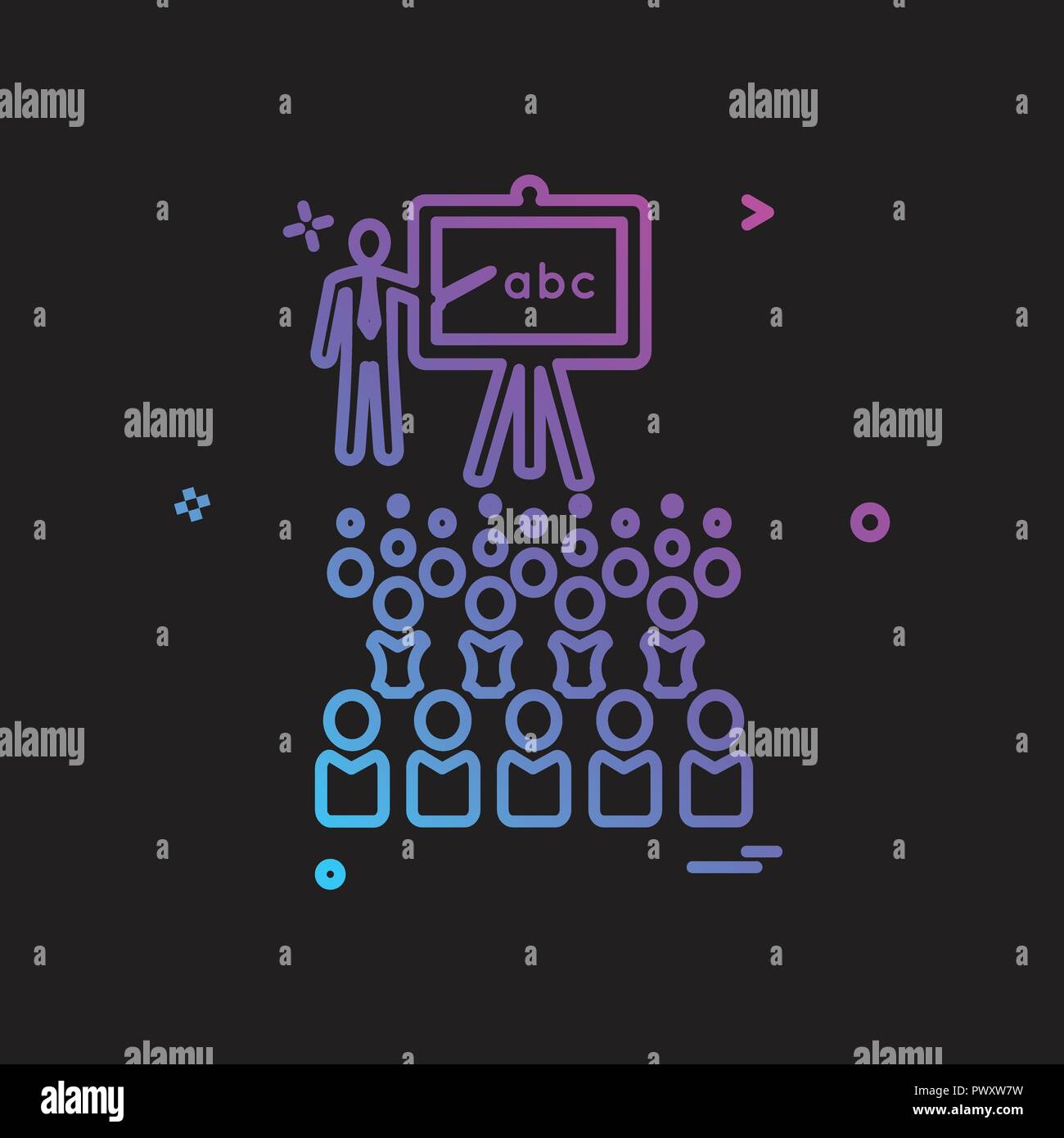 Class icon design vector Stock Vector Image & Art - Alamy