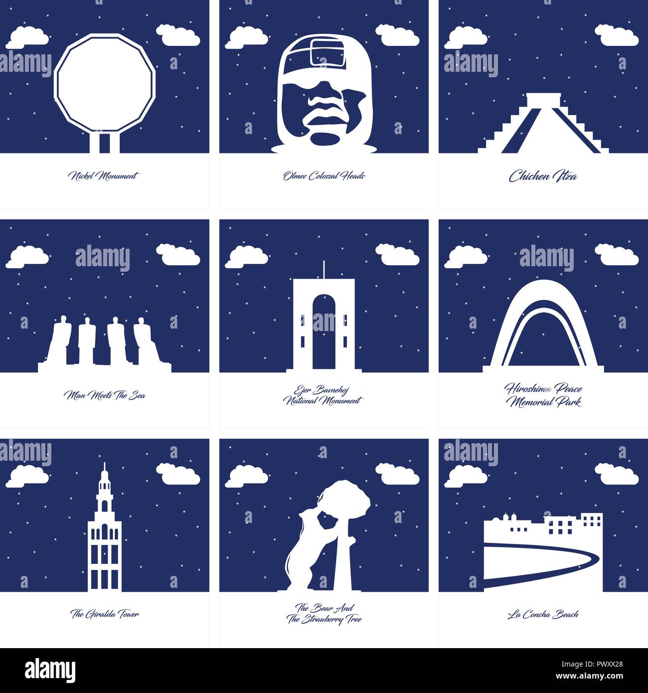 Worlds most famous Stock Vector Images - Alamy