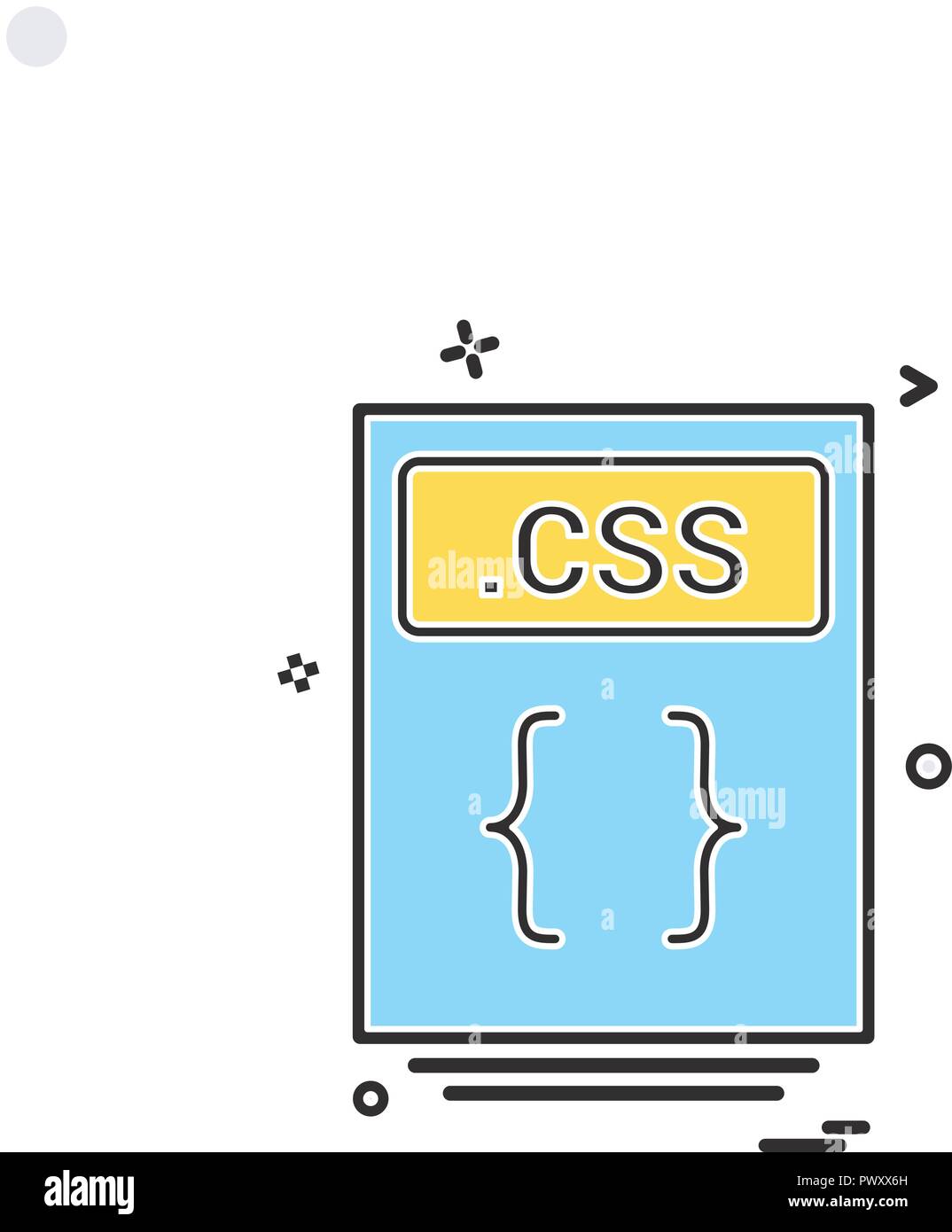 file files css icon vector design Stock Vector Image & Art - Alamy