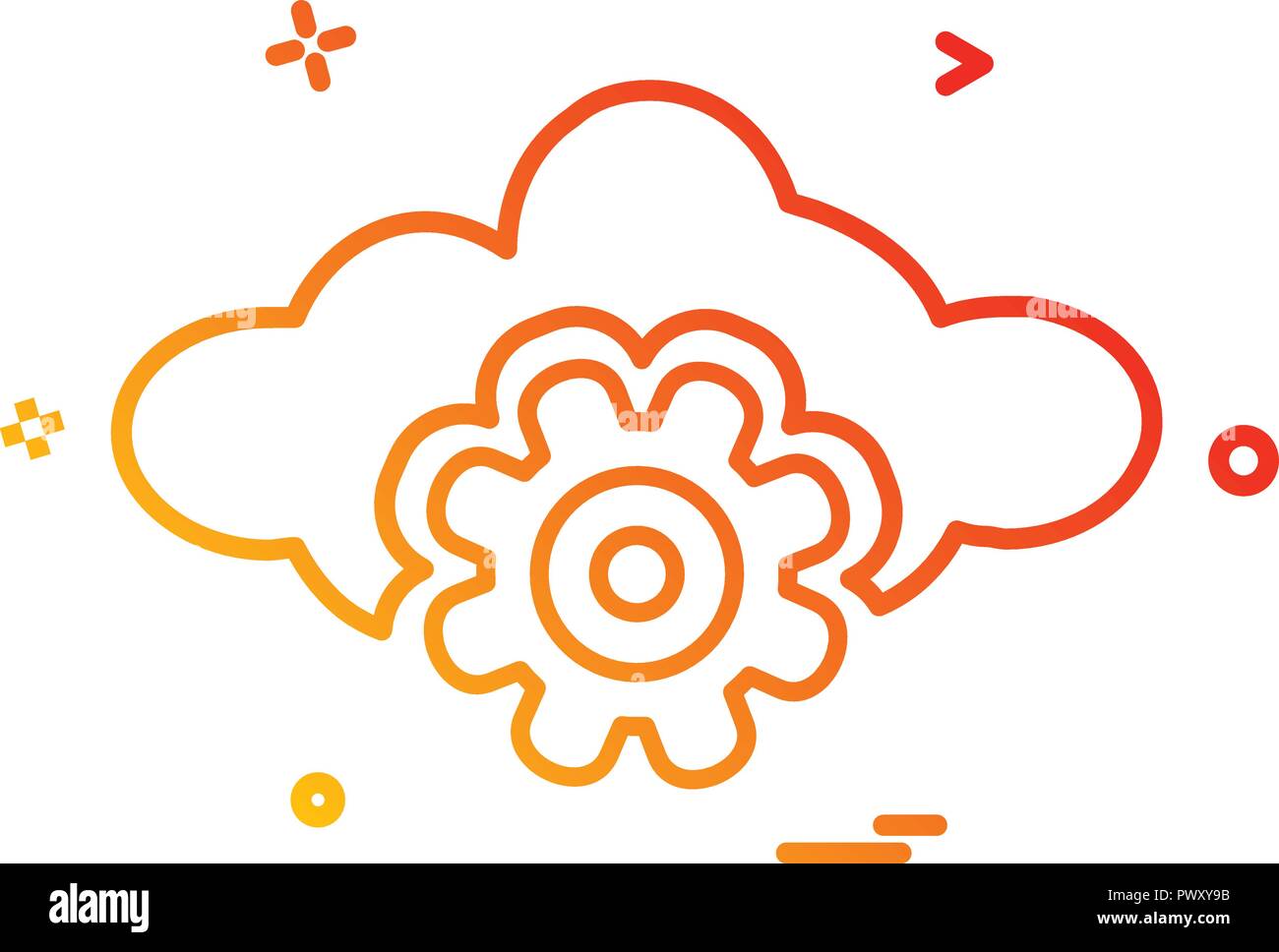 Setting gear icon design vector Stock Vector Image & Art - Alamy