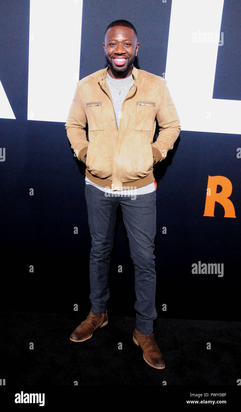 Hollywood, California, USA. 17th October, 2018. Actor Sheaun McKinney