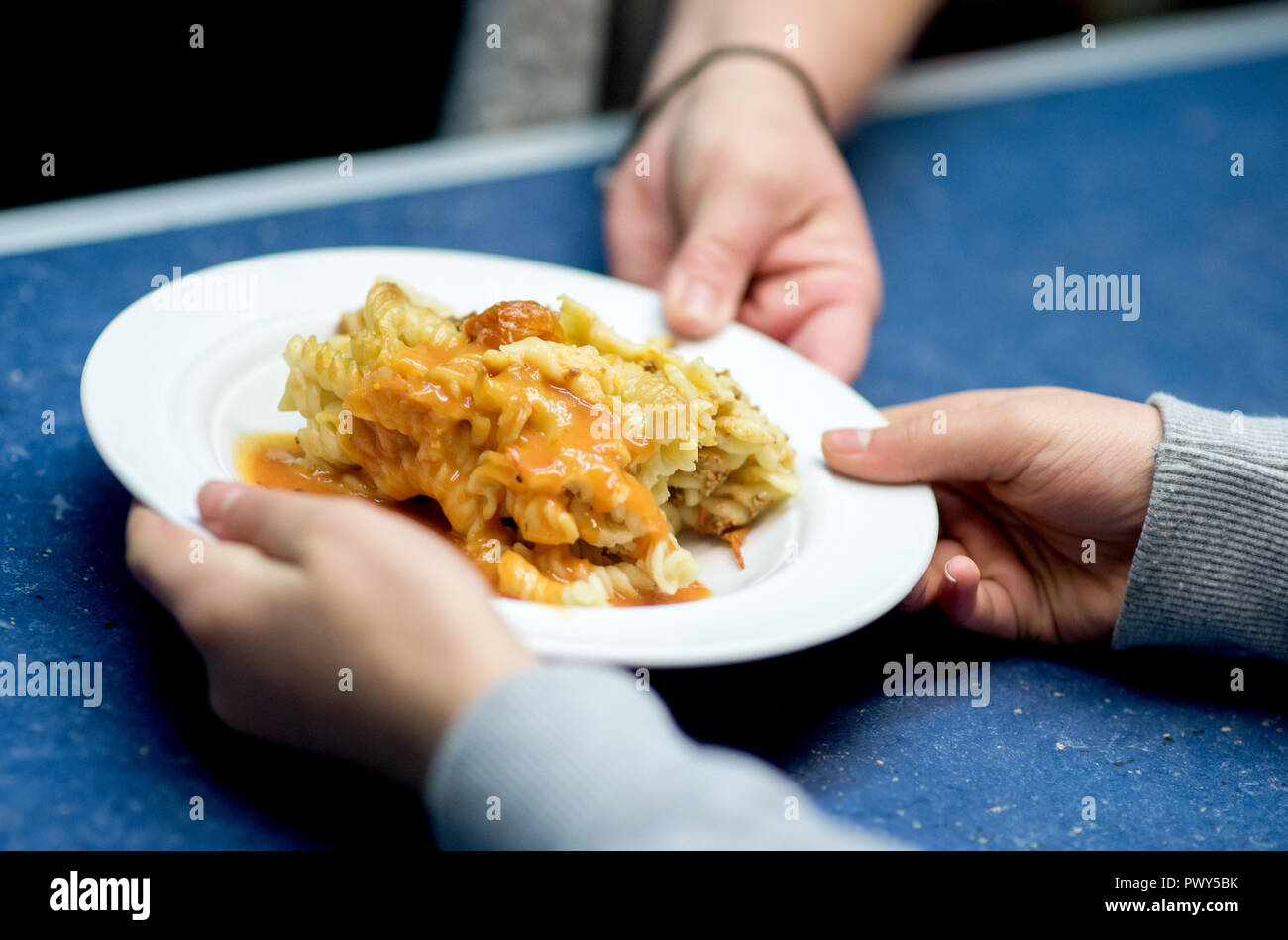 School canteen employee hires stock photography and images Alamy