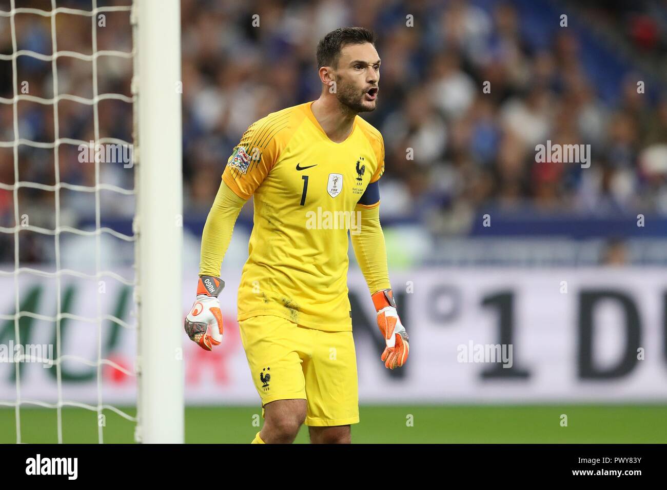 Paris Frankreich 16th Oct 2018 Firo 16 10 2018 Soccer Landerspiel National Team Season 2018 2019 Nations League France France Germany Germany 2 1 Gesture Hugo Lloris Usage Worldwide Credit Dpa Alamy Live News Stock Photo Alamy