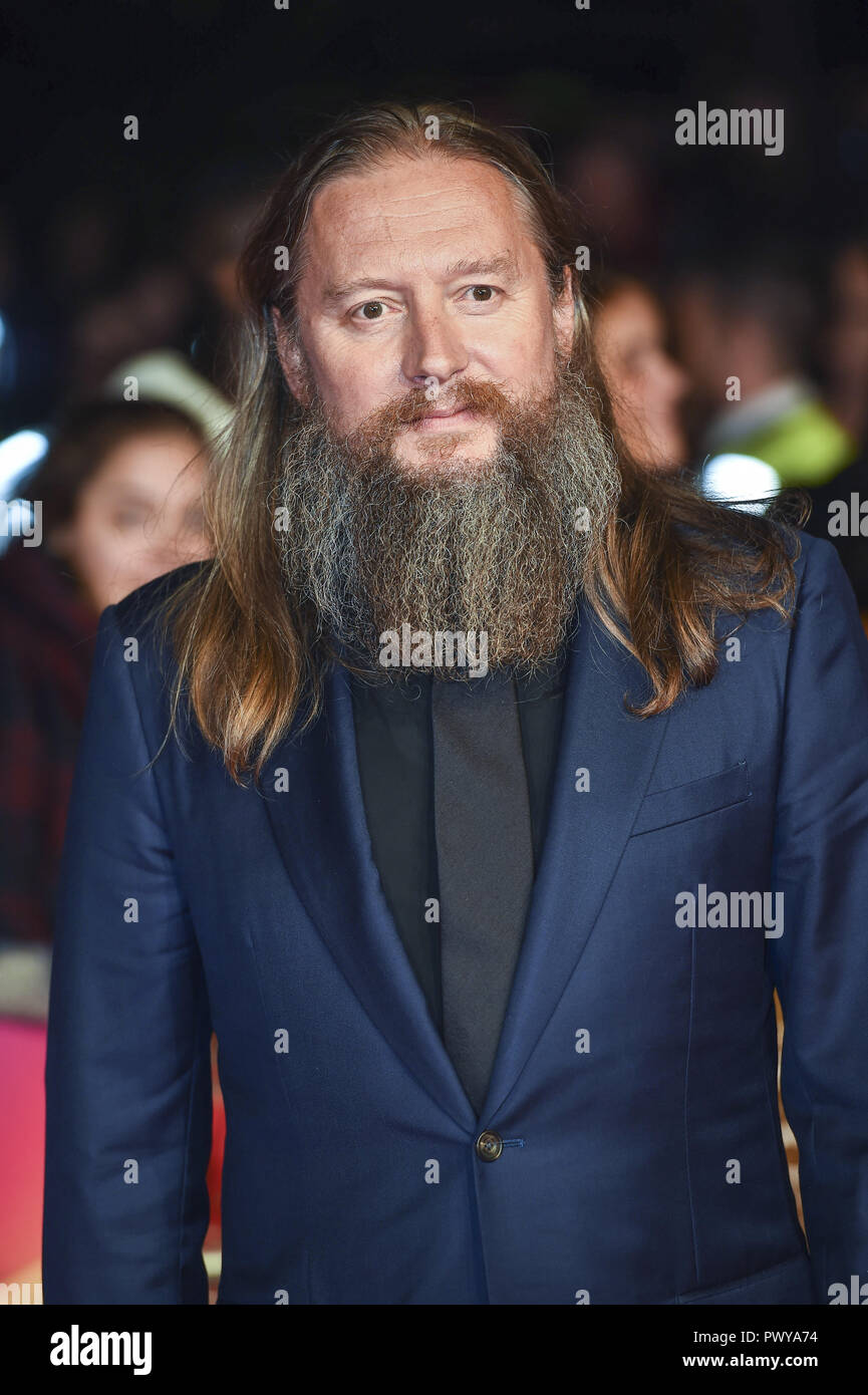 London, UK. 17th Oct, 2018. David Mackenzie attends the 'Outlaw King' premiere at the BFI London Film Festival. Credit: Gary Mitchell/SOPA Images/ZUMA Wire/Alamy Live News Stock Photo