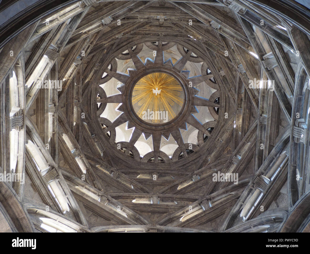 TURIN, ITALY CIRCA OCTOBER 2018 Cupola cappella della Sindone