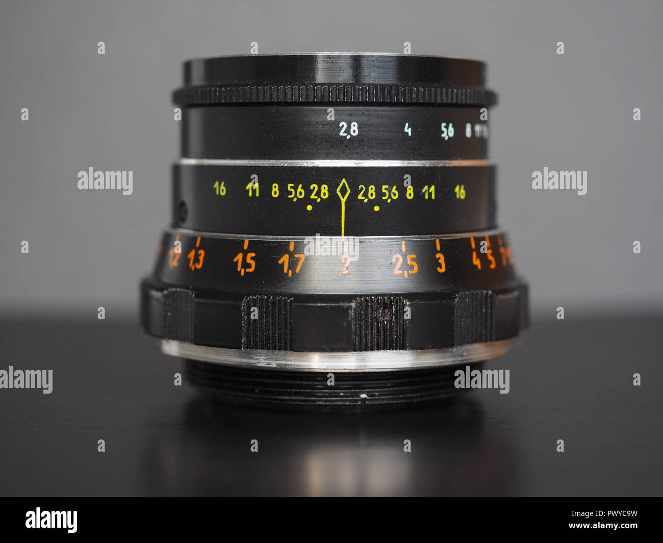 Moscow Russia Circa September 18 Vintage Sovietic Lens The Text In Russian Means Industar 61 L D Stock Photo Alamy