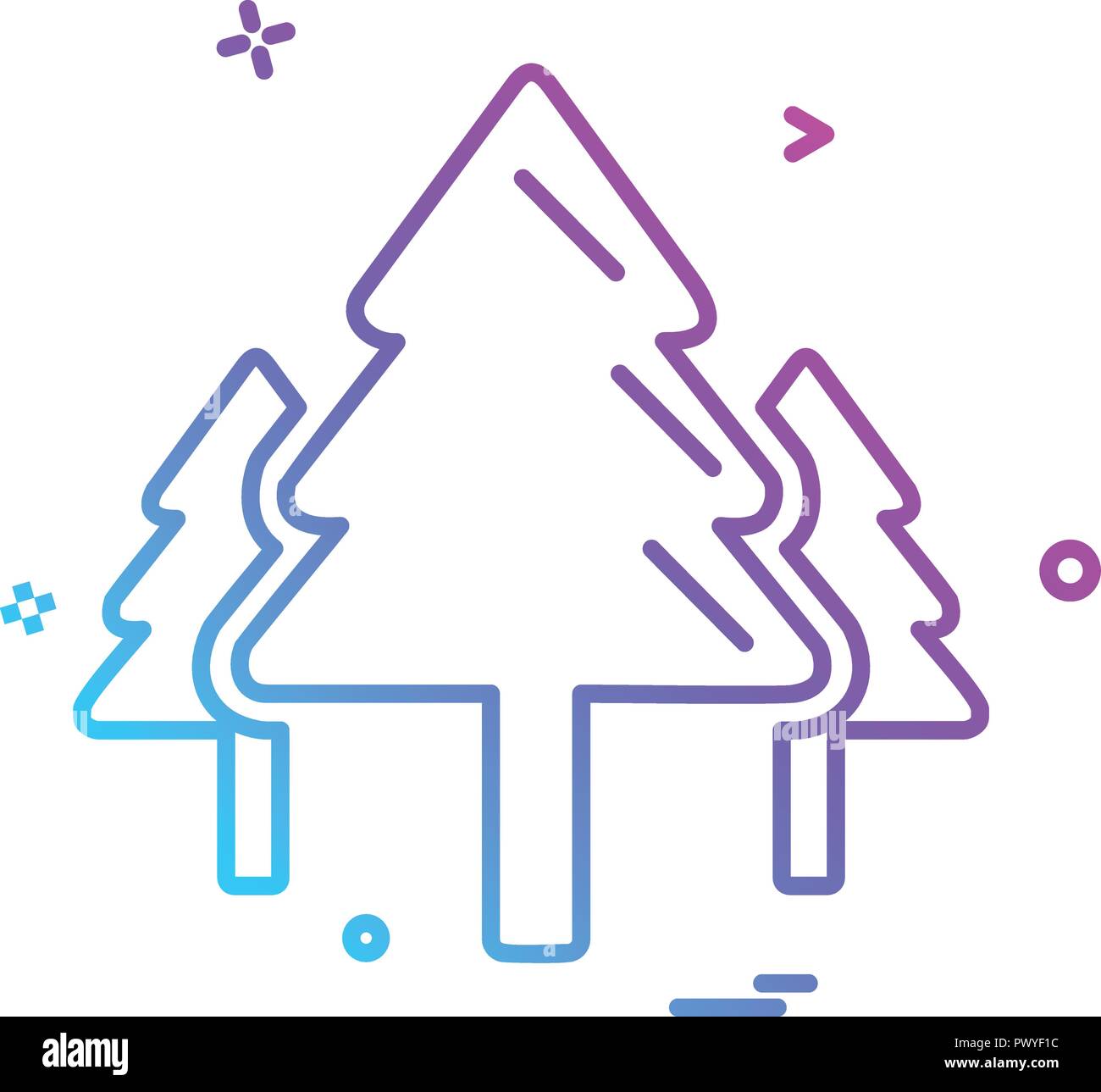 Tree icon design vector Stock Vector Image & Art - Alamy