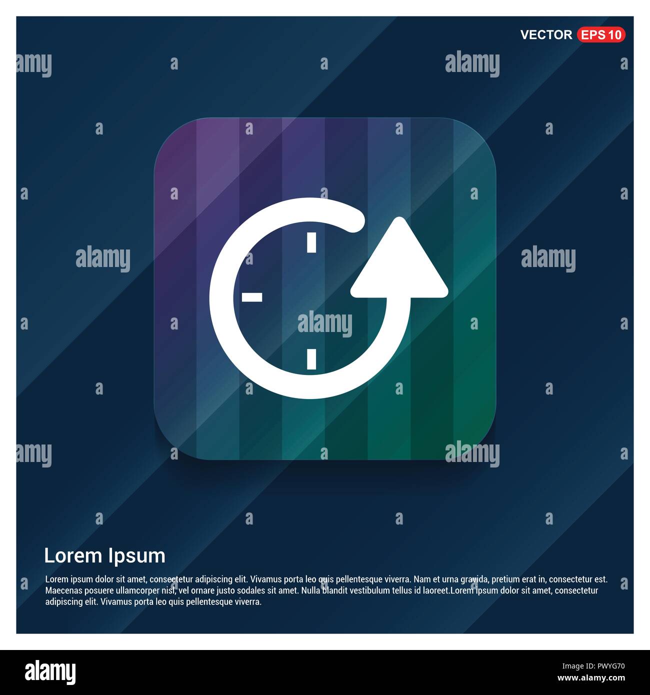 Repeat Clock Icon Stock Vector Image & Art - Alamy