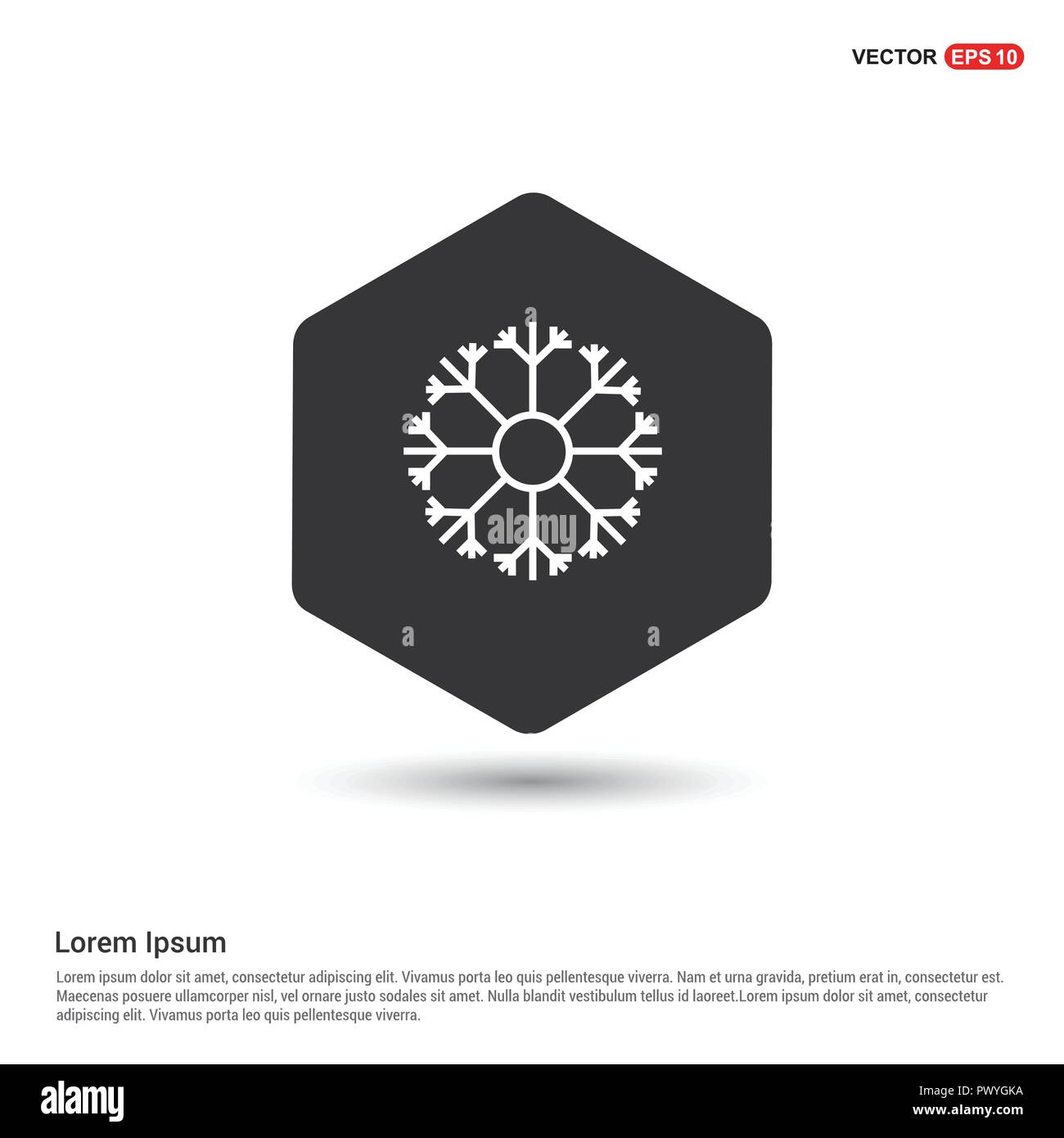 Snow Flake Icon Stock Vector Image & Art - Alamy