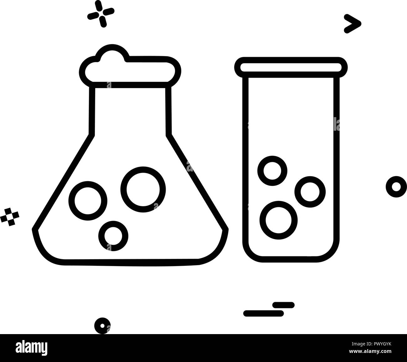 Beaker icon design vector Stock Vector Image & Art Alamy