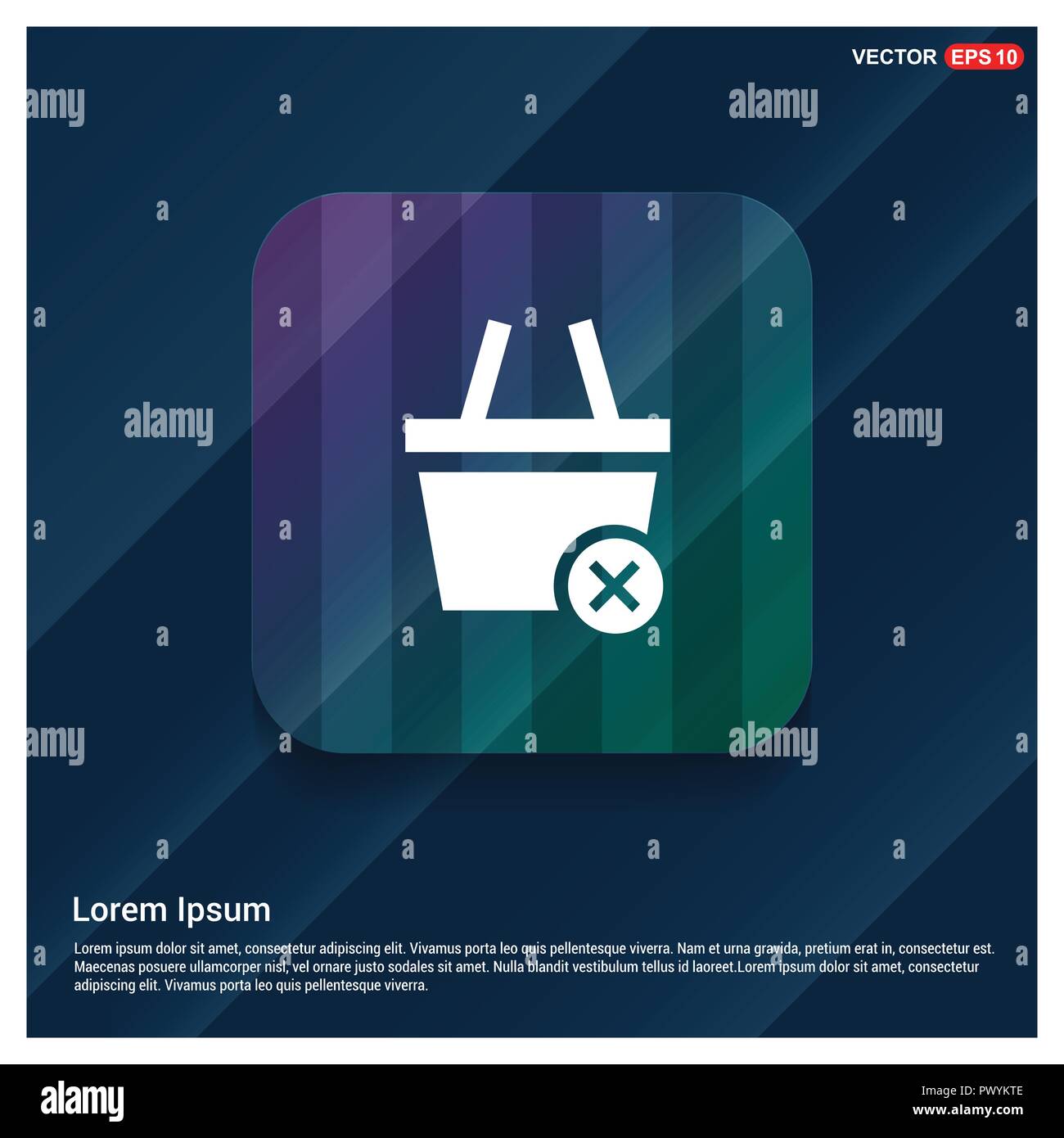 Remove from basket icon - Free vector icon Stock Vector Image & Art - Alamy