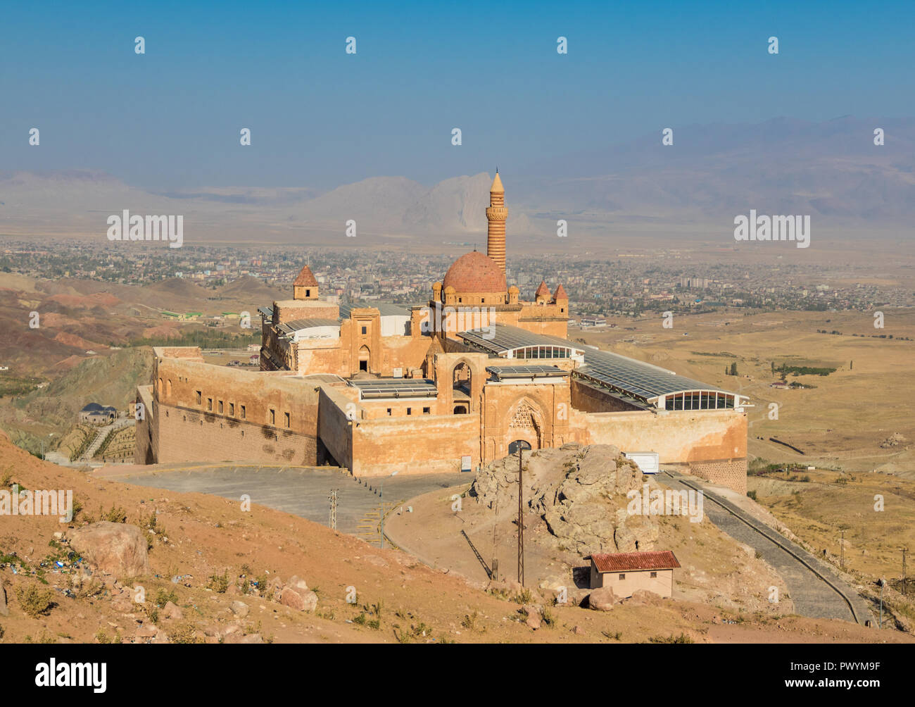 Doğubeyazıt, Turkey the Turkish border with Iran shows turkish