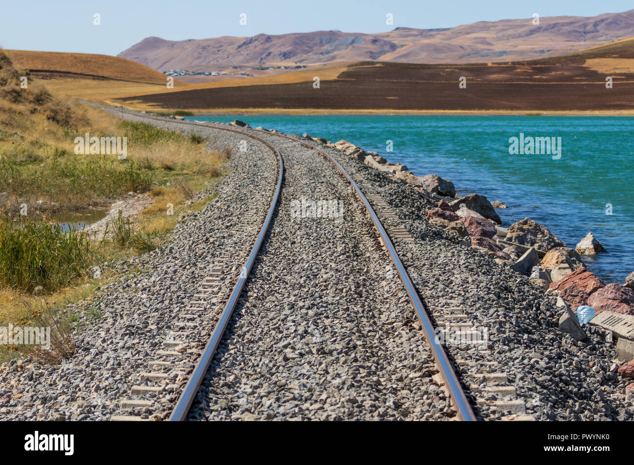 Lake Van, Turkey - on the high plain between Ararat, Iraq and Iran, an ...