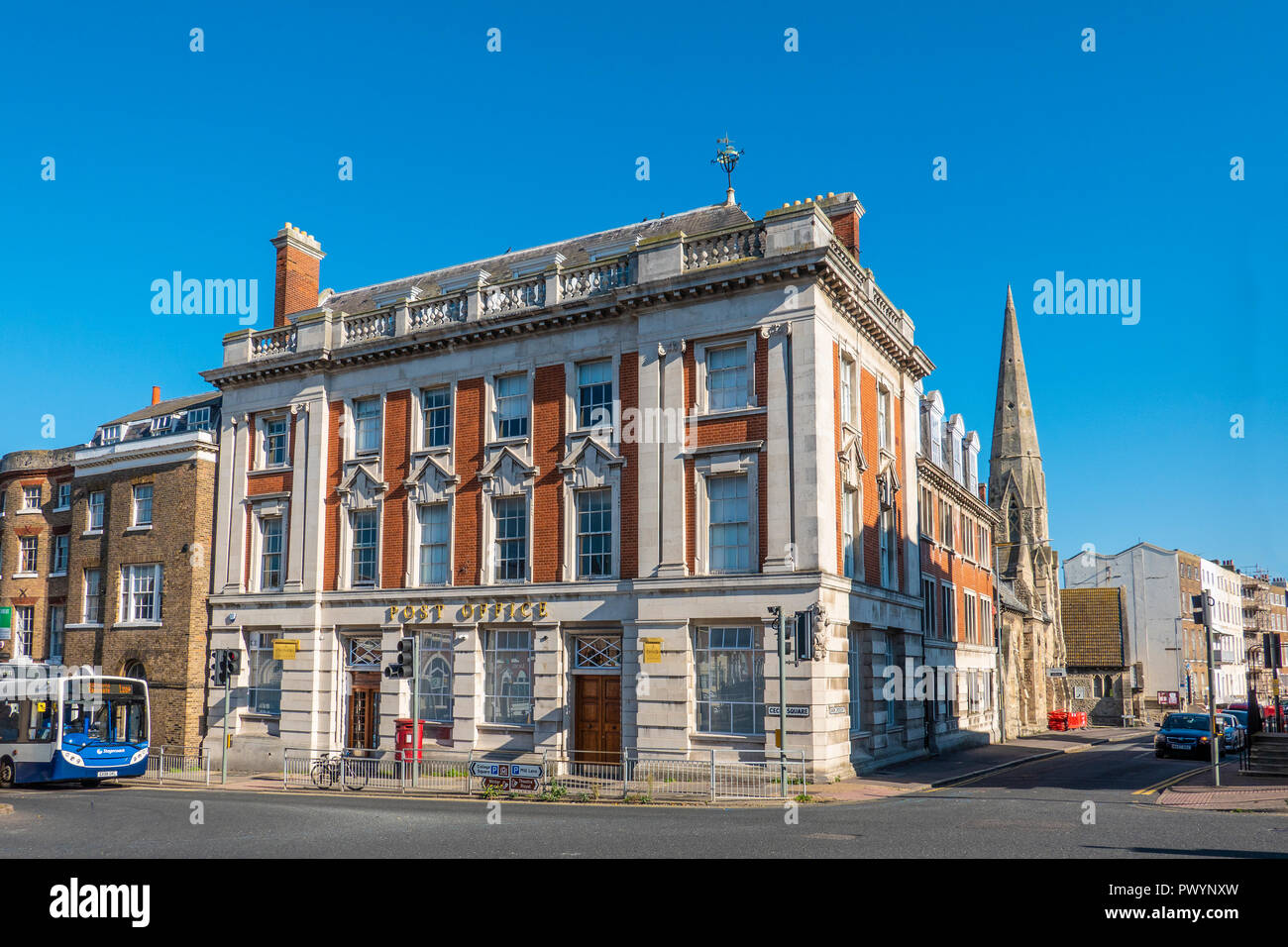 The Old Post Office Restaurant,Cecil Square,Margate,Thanet,Kent,England,UK Stock Photo
