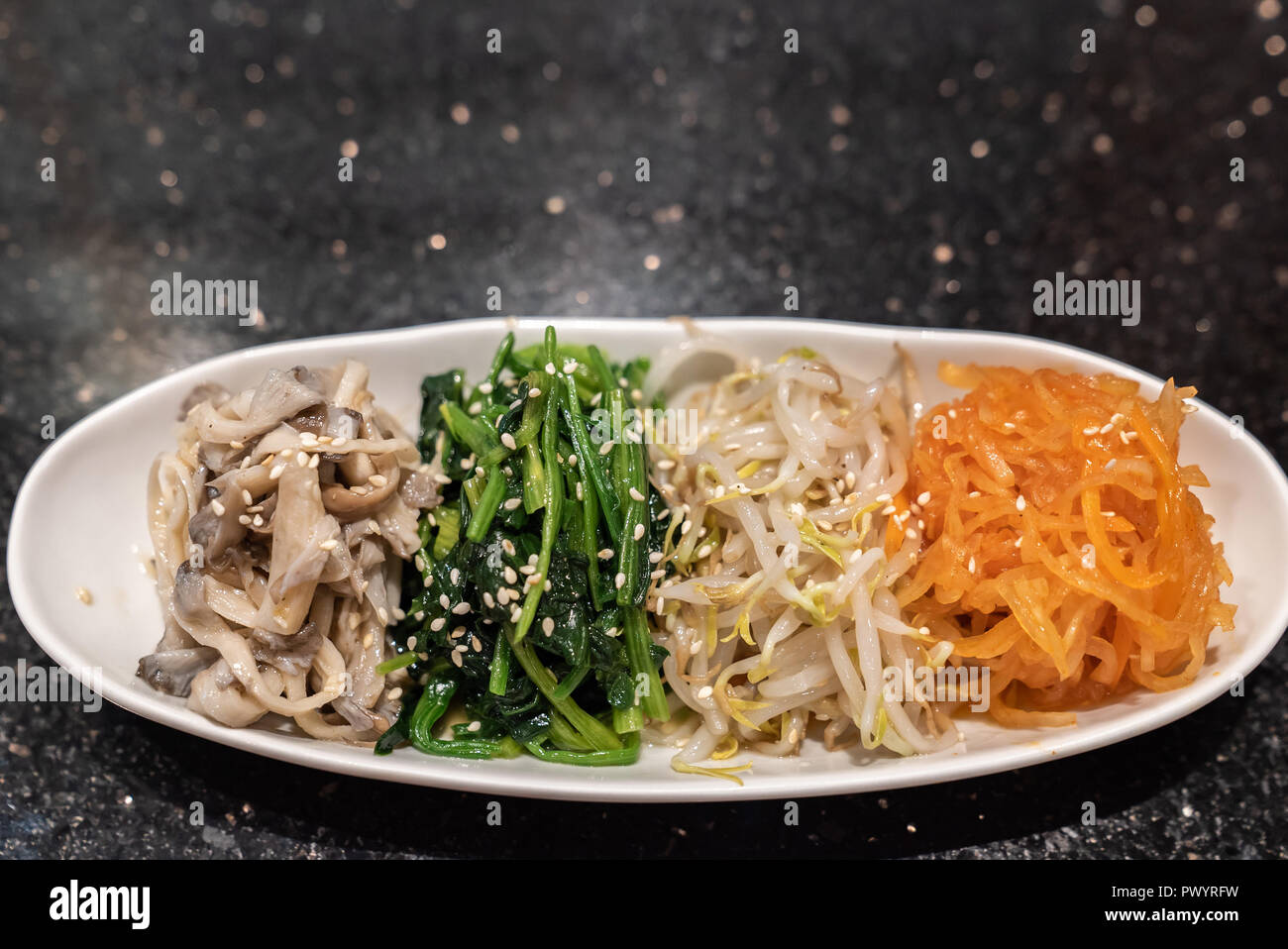 mix korean style salad vegetable Stock Photo