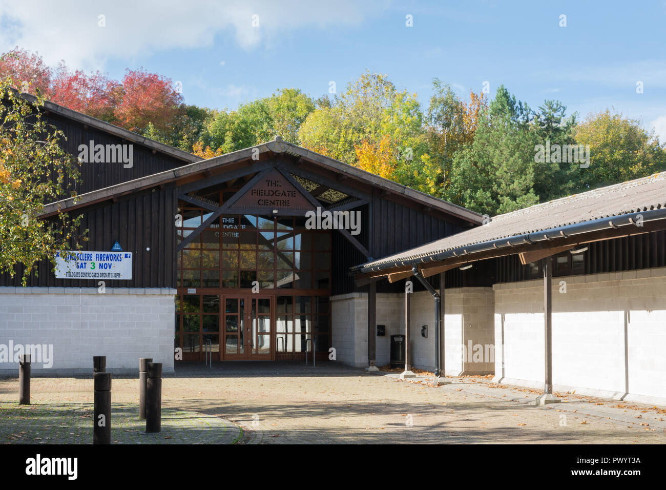 The Fieldgate Centre, a community centre in Kingsclere, Hampshire, UK Stock Photo