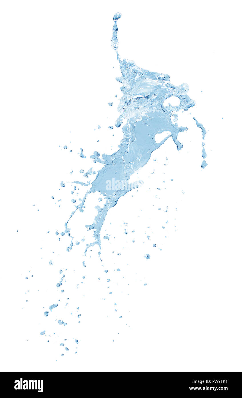 water splash isolated on a white background Stock Photo - Alamy