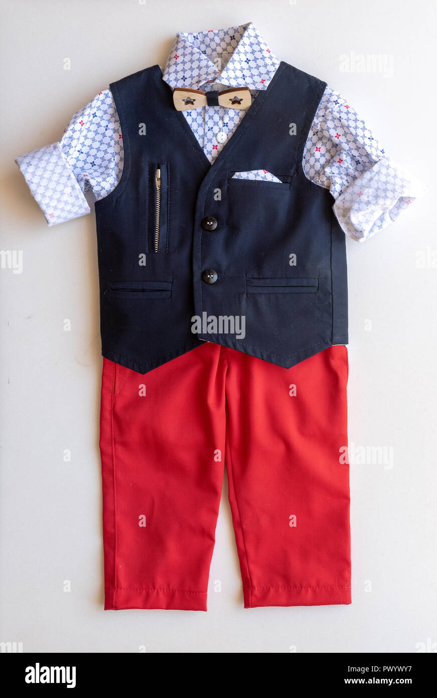 Baby boy's stylish suit. Stock Photo