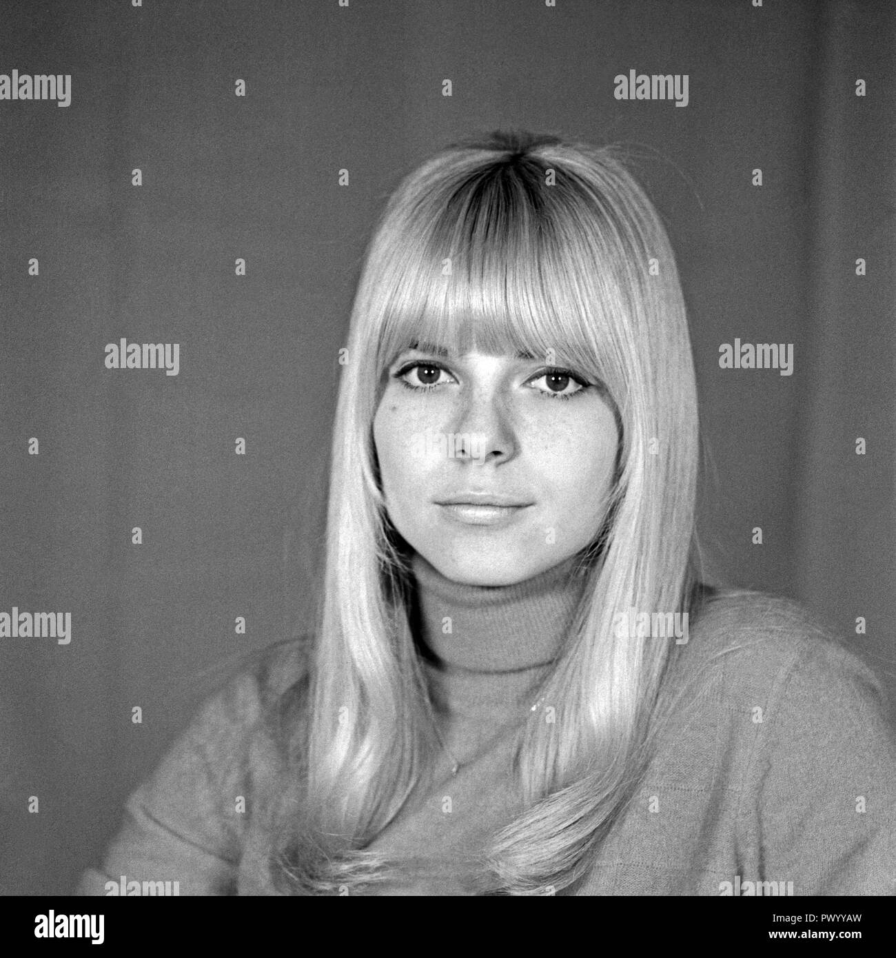 France Gall, französische Pop- und Schlagersängerin, in Deutschand ...