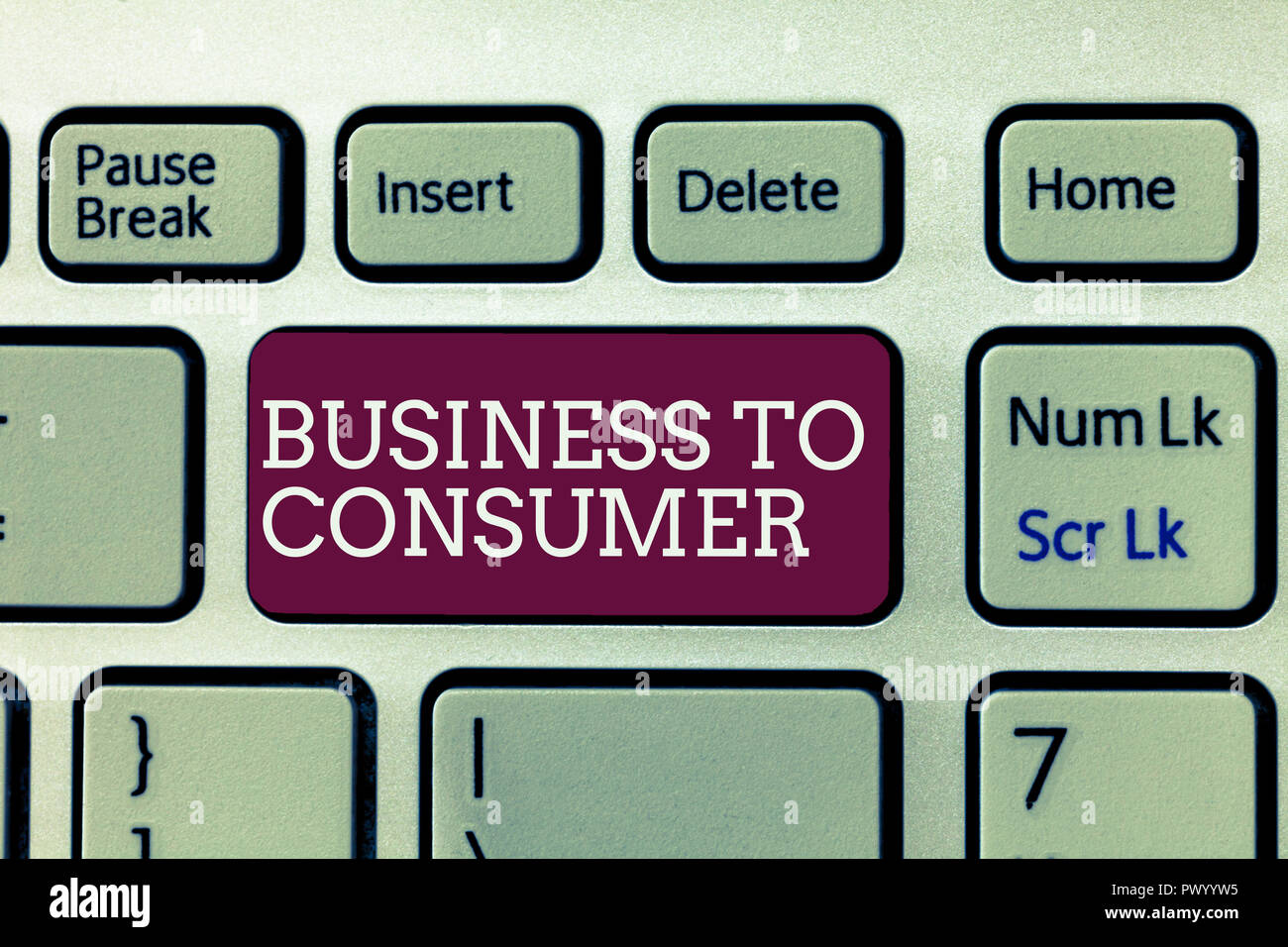 Handwriting Text Writing Business To Consumer Concept Meaning Direct Transaction Between A Company And End Users Stock Photo Alamy