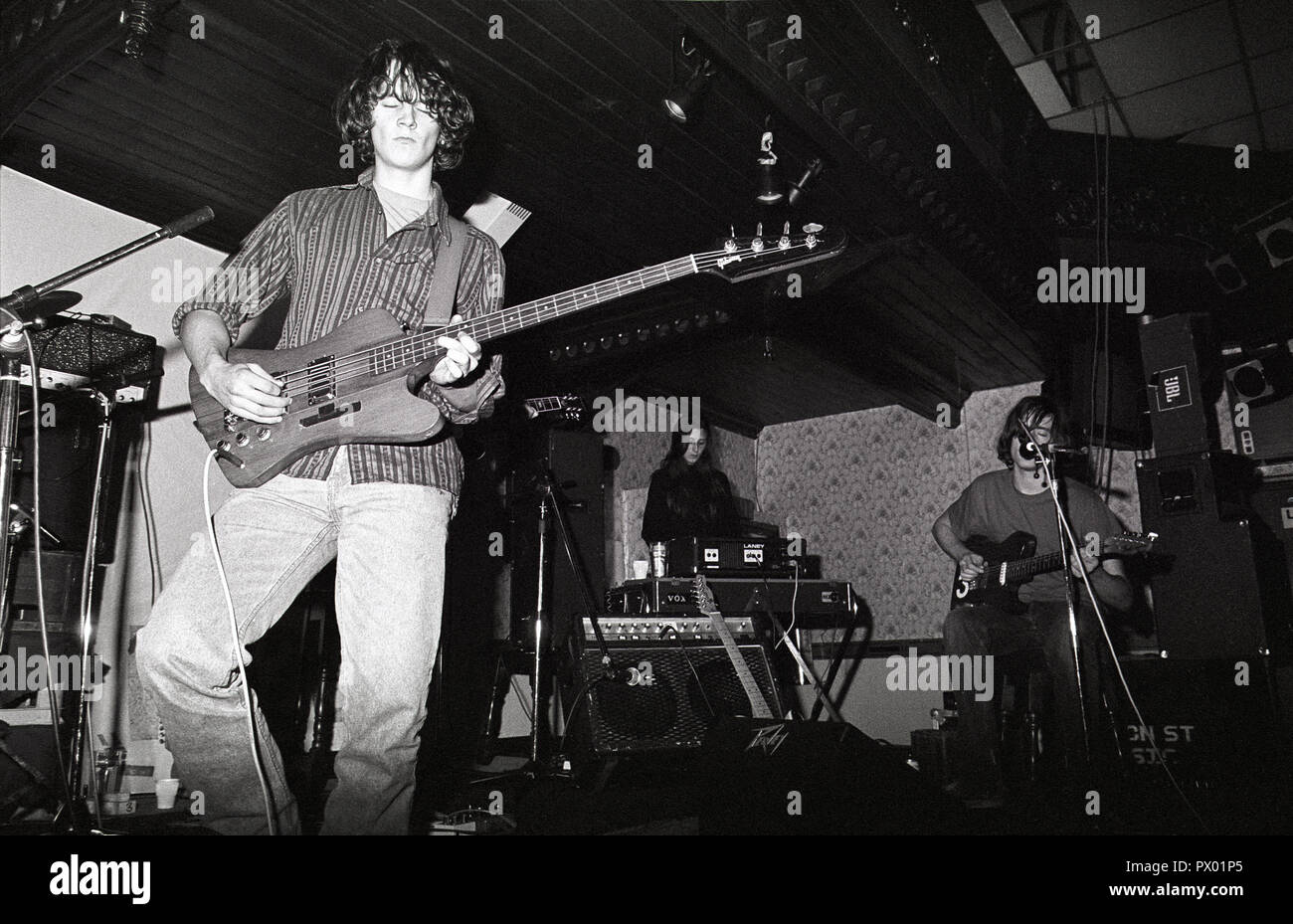 Spriritualized on stage at Esquires, Bedford, 10th October 1990. Stock Photo