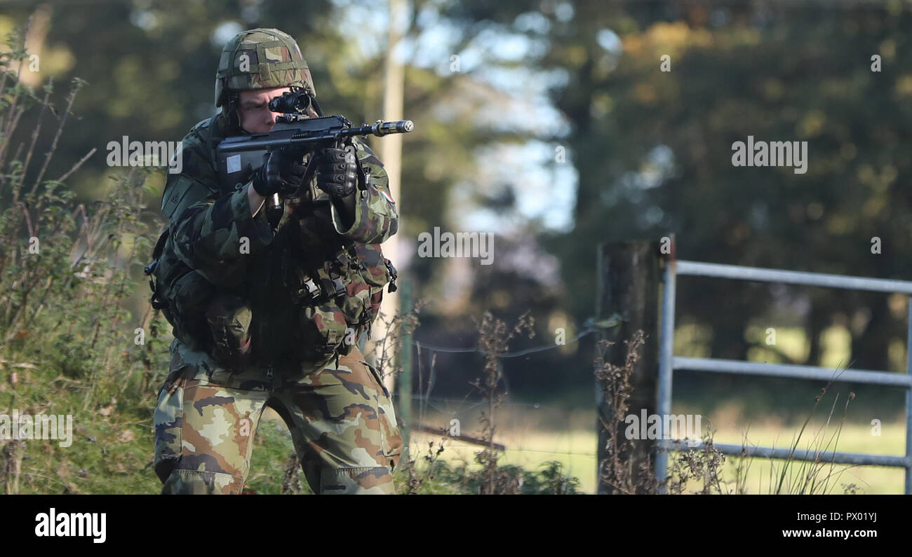 The 113th Infantry Battalion take part in a Mission Readiness Exercise