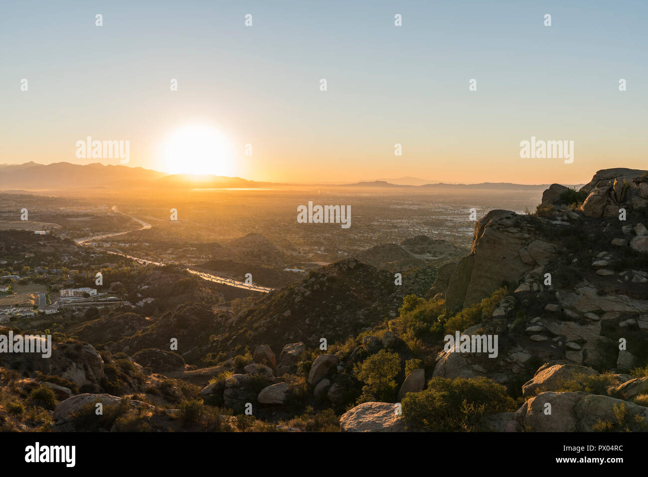 Dawn view of the San Fernando