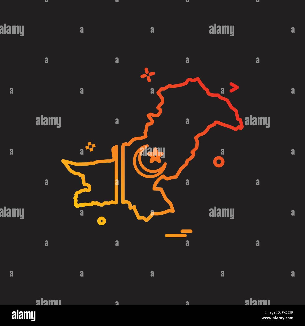 India pakistani border Stock Vector Images - Alamy