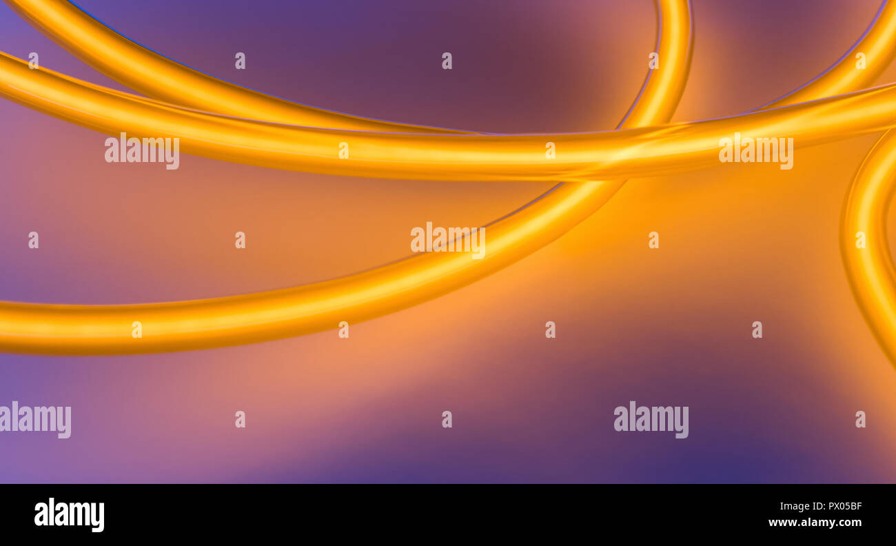 Neon tubes artistic shape Stock Photo Alamy