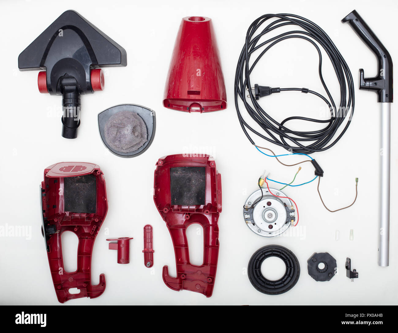 Vacuum Cleaner Vacuum Cleaner Parts Disassembled Vacuum Cleaner With Dirty Filter Stock Photo Alamy