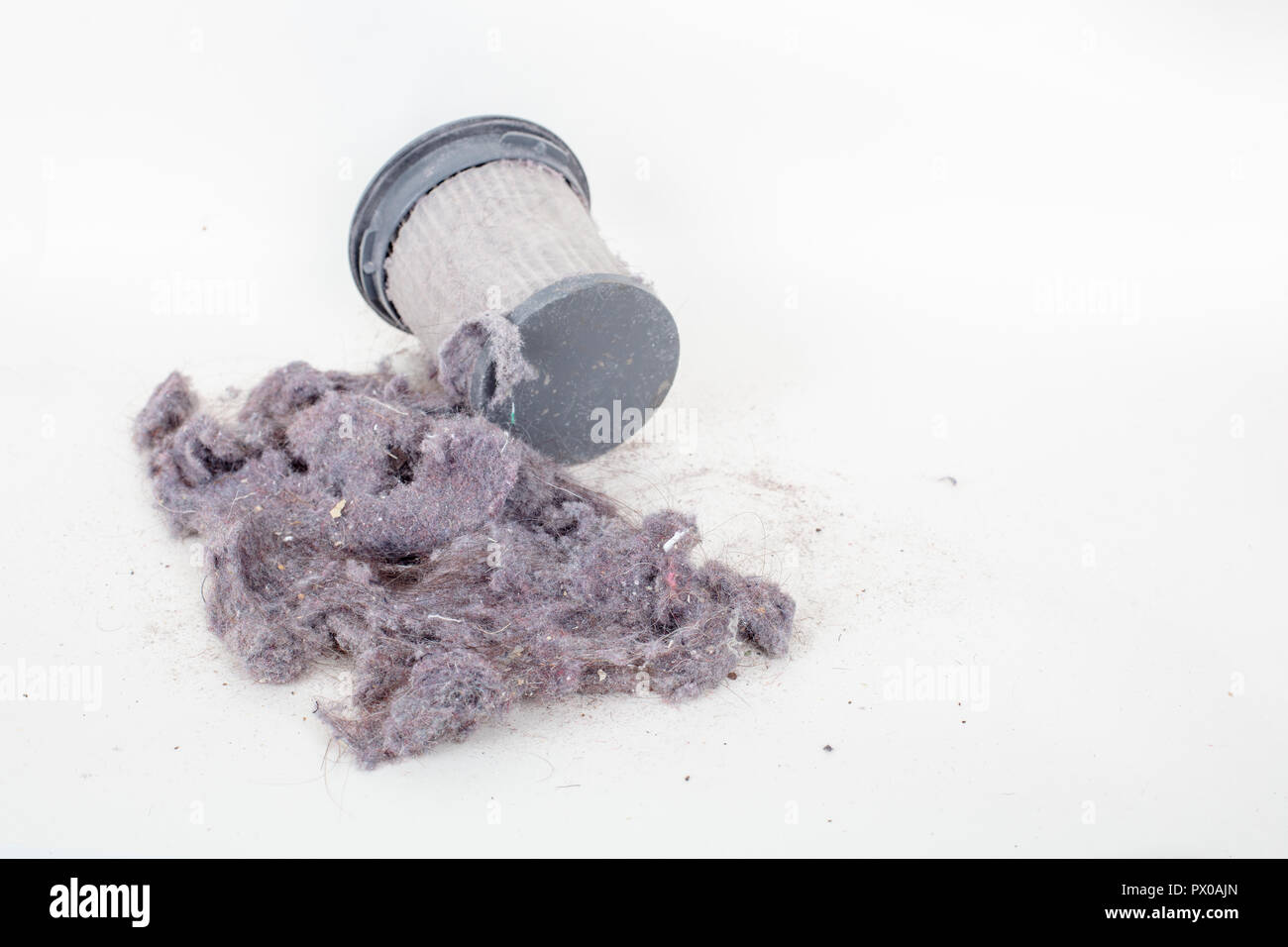 Common household dust on HEPA (High efficiency particulate air) filter