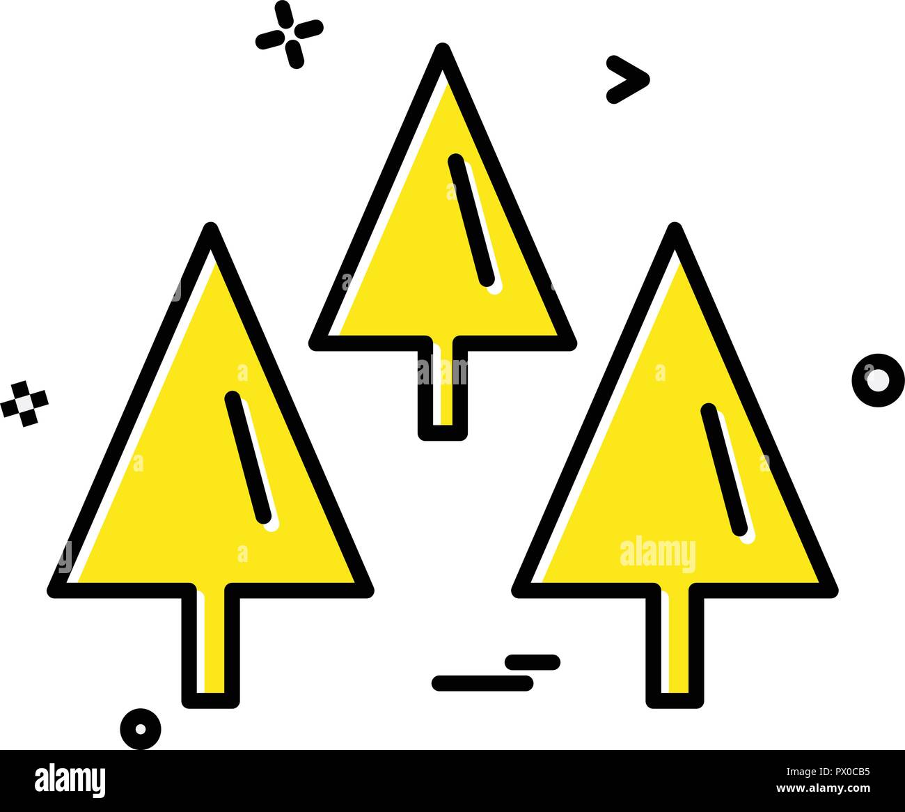 Tree icon design vector Stock Vector Image & Art - Alamy