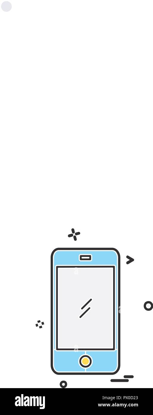 Mobile icon design vector Stock Vector Image & Art - Alamy