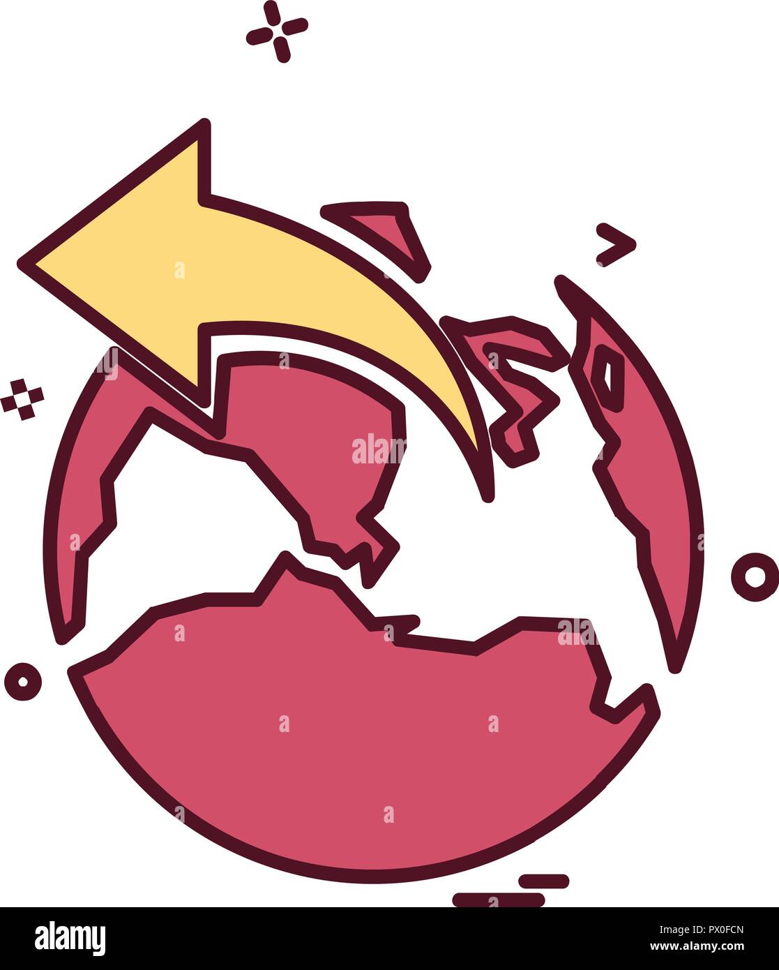 World globe icon design vector Stock Vector Image & Art - Alamy