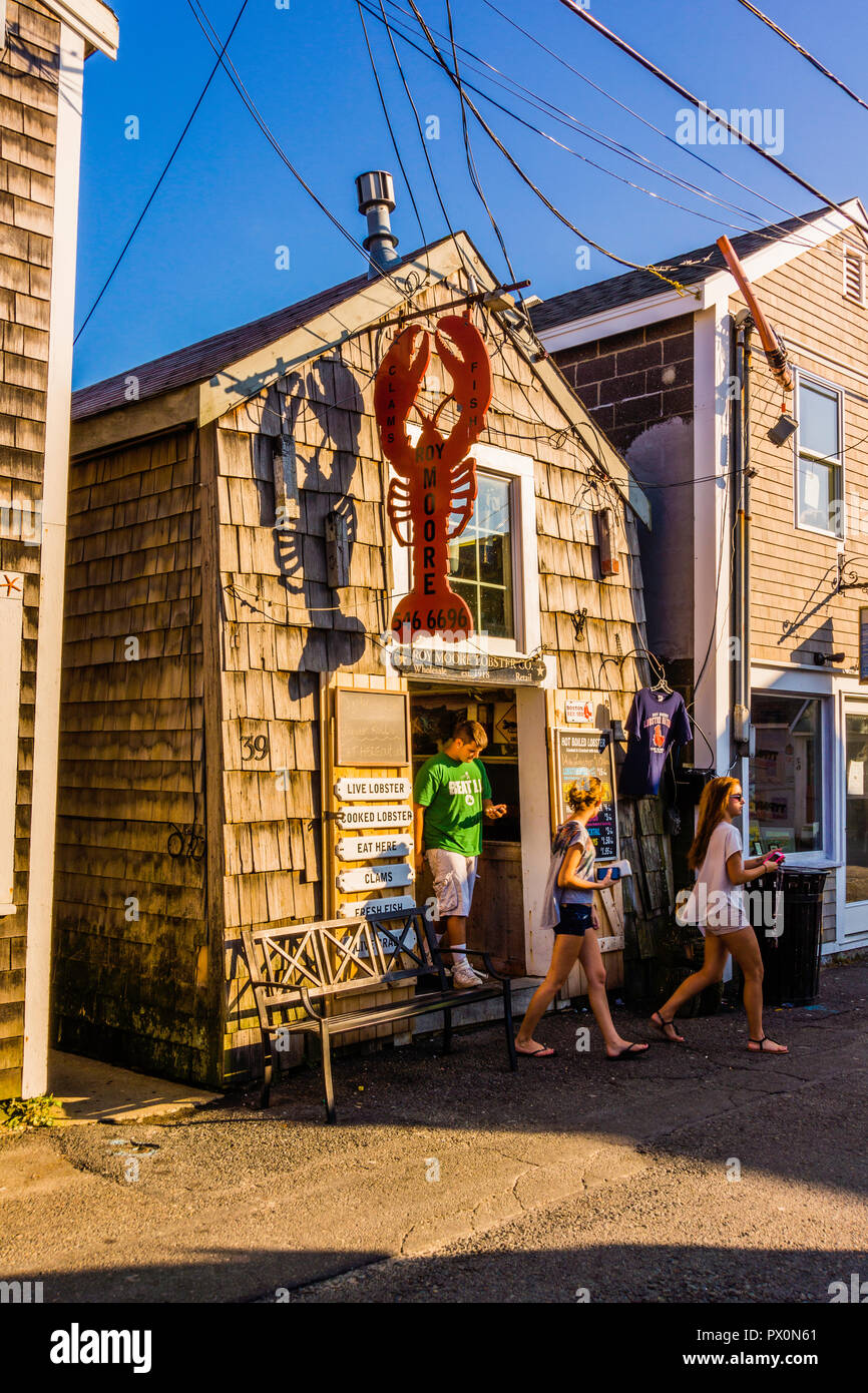 Shops Bearskin Neck Rockport, Massachusetts, USA Stock Photo Alamy