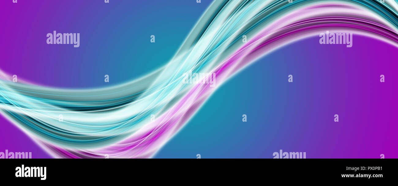 Abstract elegant wave panorama design with space for your text Stock ...
