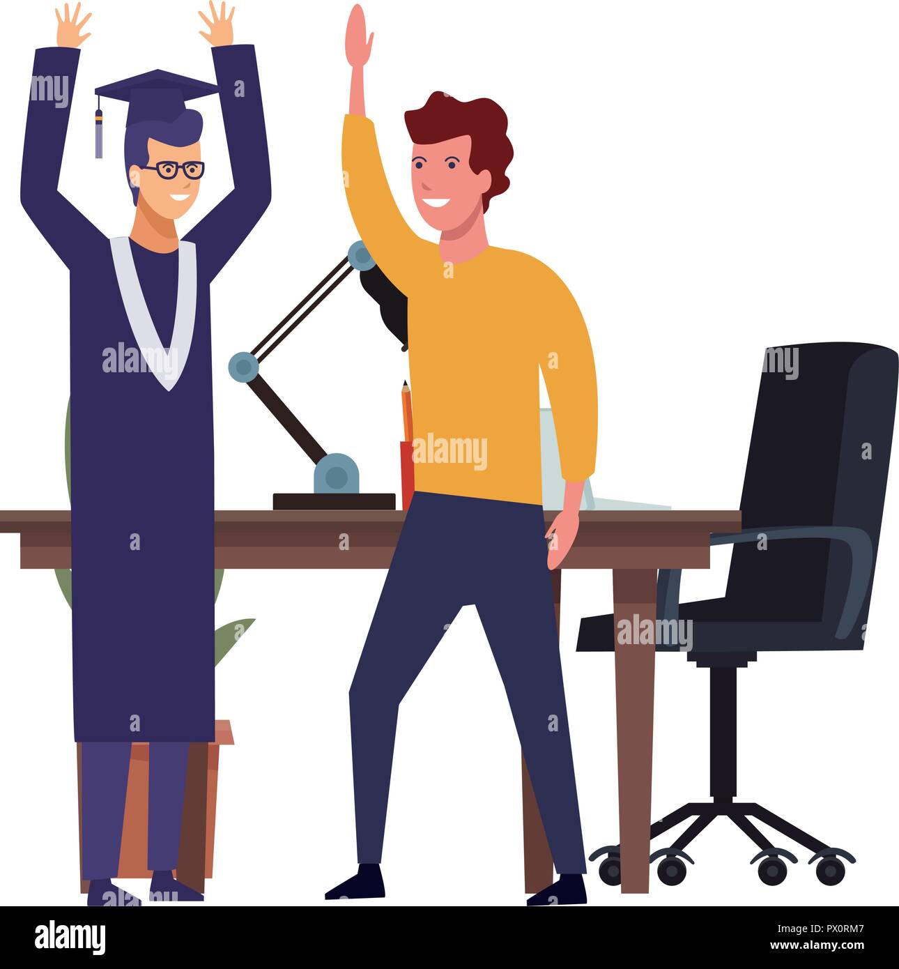 Students graduation celebration Stock Vector Image & Art - Alamy