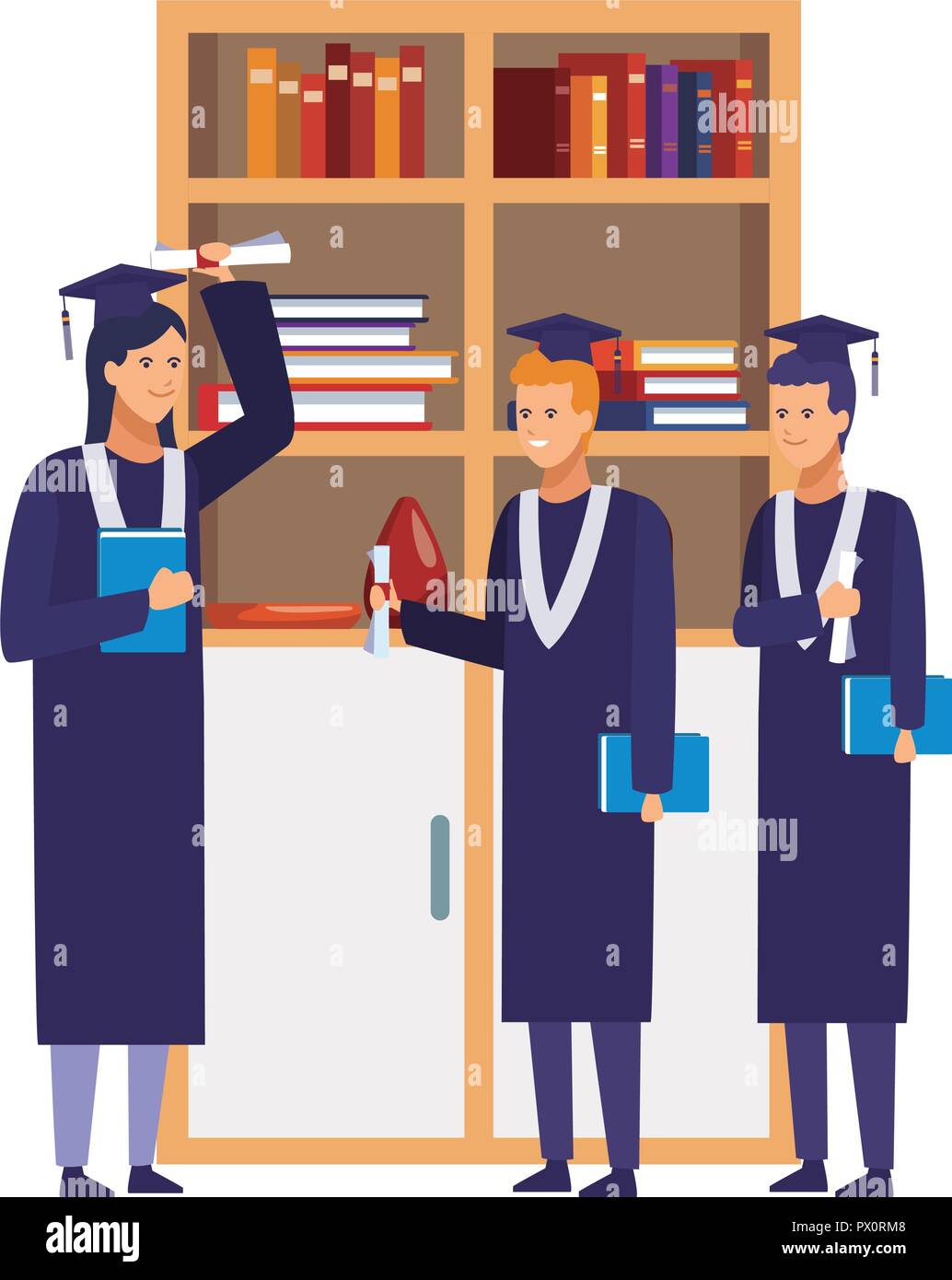 Students graduation celebration Stock Vector Image & Art - Alamy