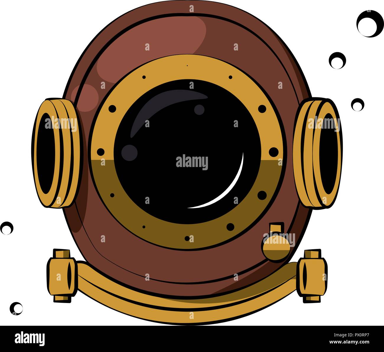 Antique diving helmet Stock Vector Image & Art - Alamy