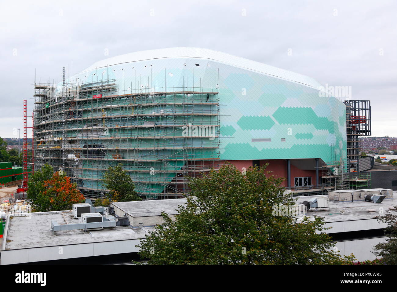 Leeds First Direct Arena under construction Stock Photo Alamy