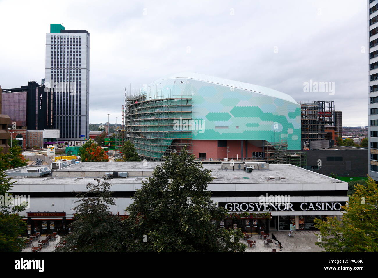 Leeds First Direct Arena under construction Stock Photo Alamy