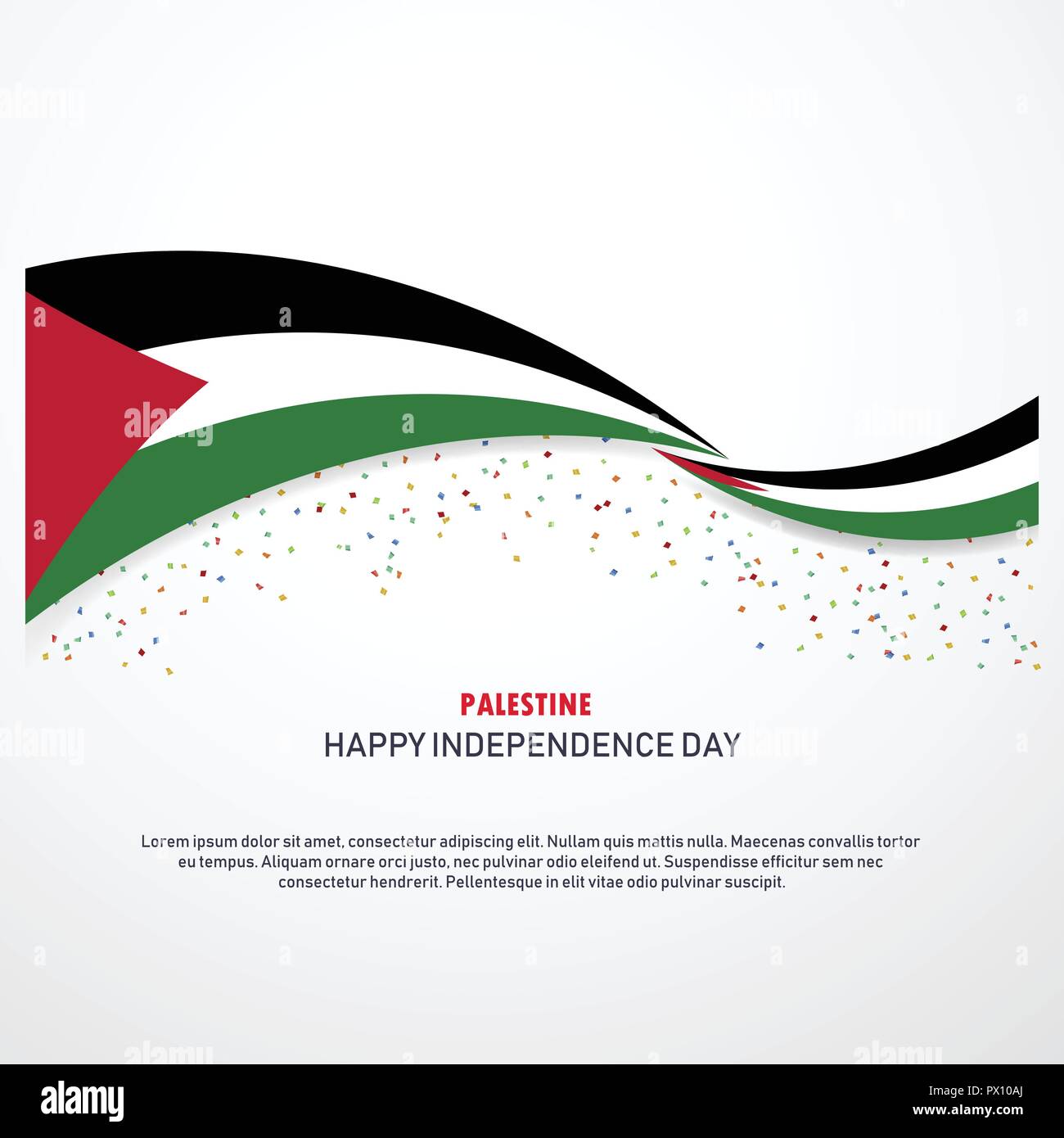 Palestine Happy independence day Background Stock Vector Image & Art