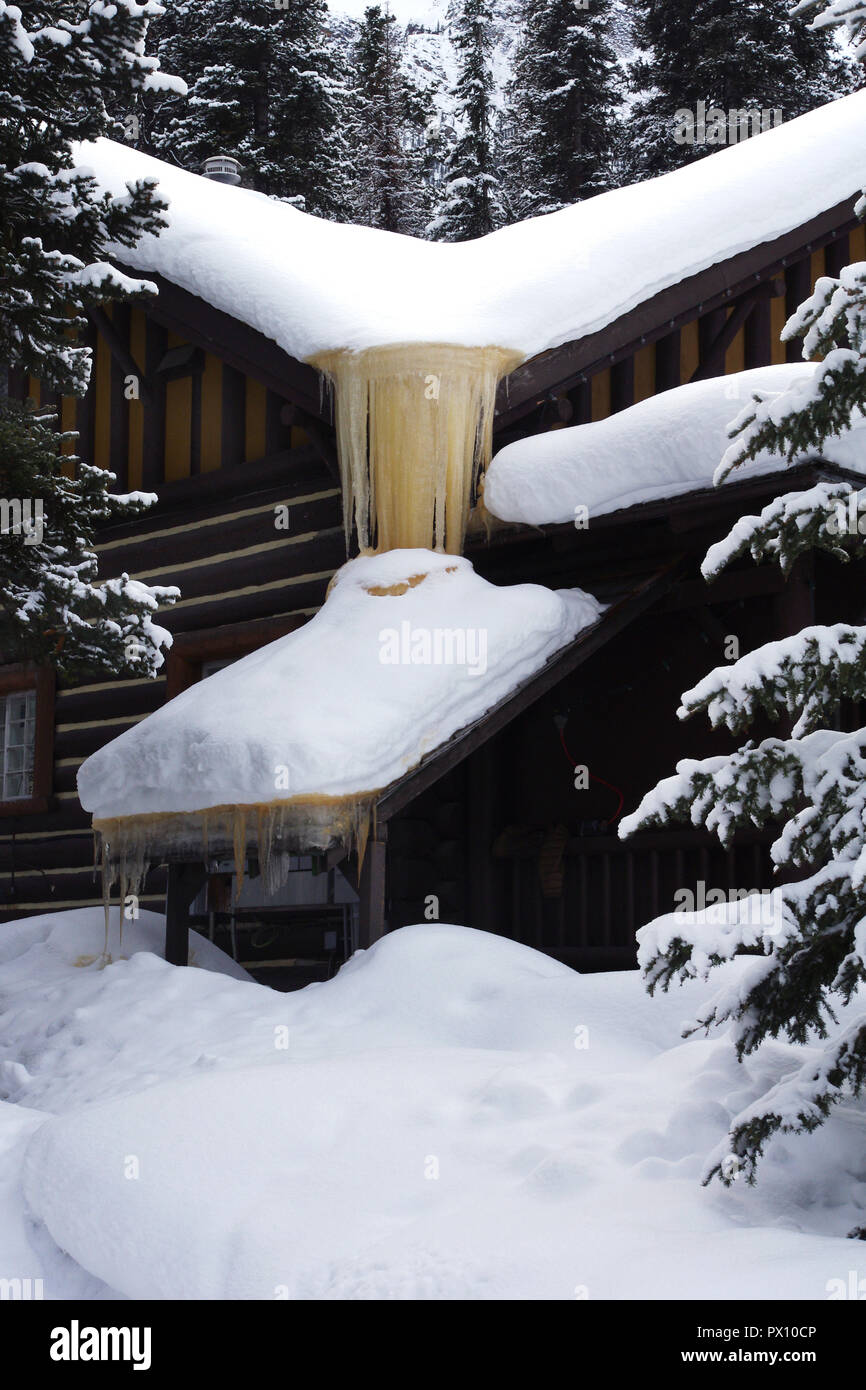 Winter in Lake Louise, Alberta Stock Photo - Alamy